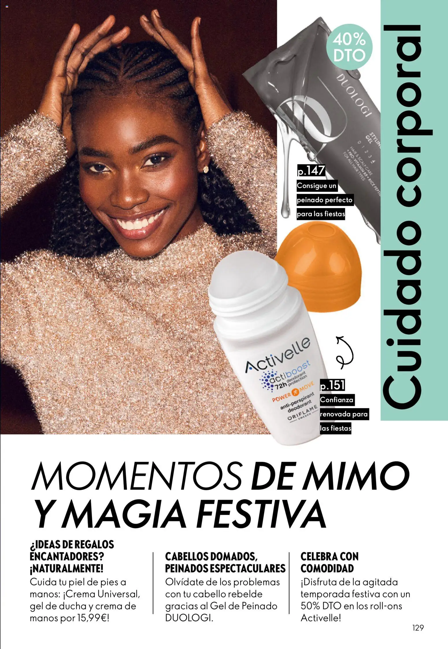 Oriflame - Catálogo Campaña 17 │ válido desde el 10.12.2025 | Página: 129 | Productos: Gel de ducha, Crema, Ducha