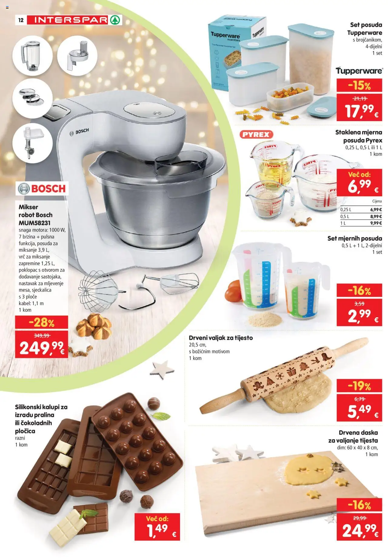 Interspar katalog | vrijedi od 08.10.2025 | Stranica: 12 | Proizvodi: Mikser, Sjeckalica, Kalupi, Kabel