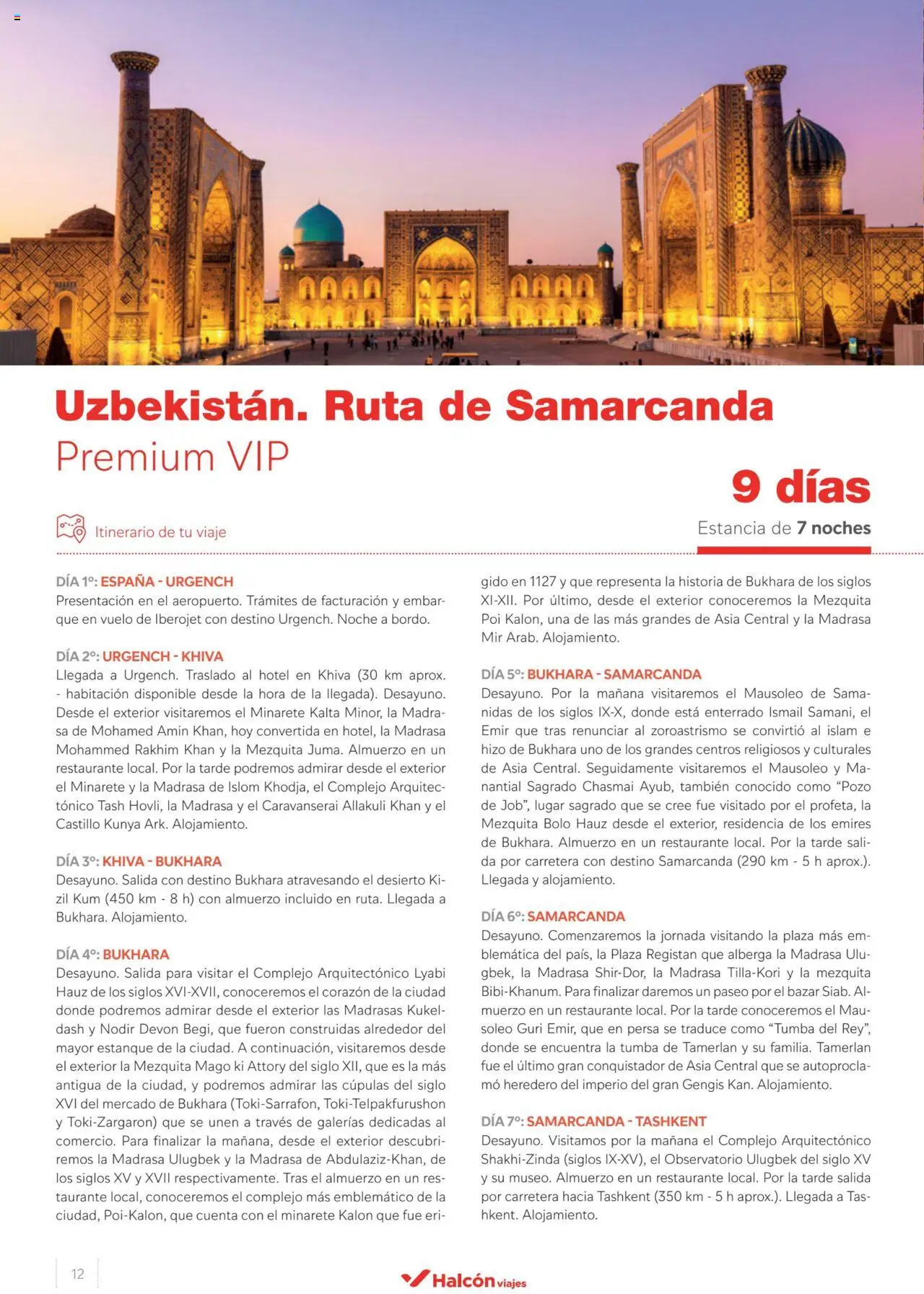 Halcón Viajes Uzbekistan │ válido desde el 28.05.2024 | Página: 12