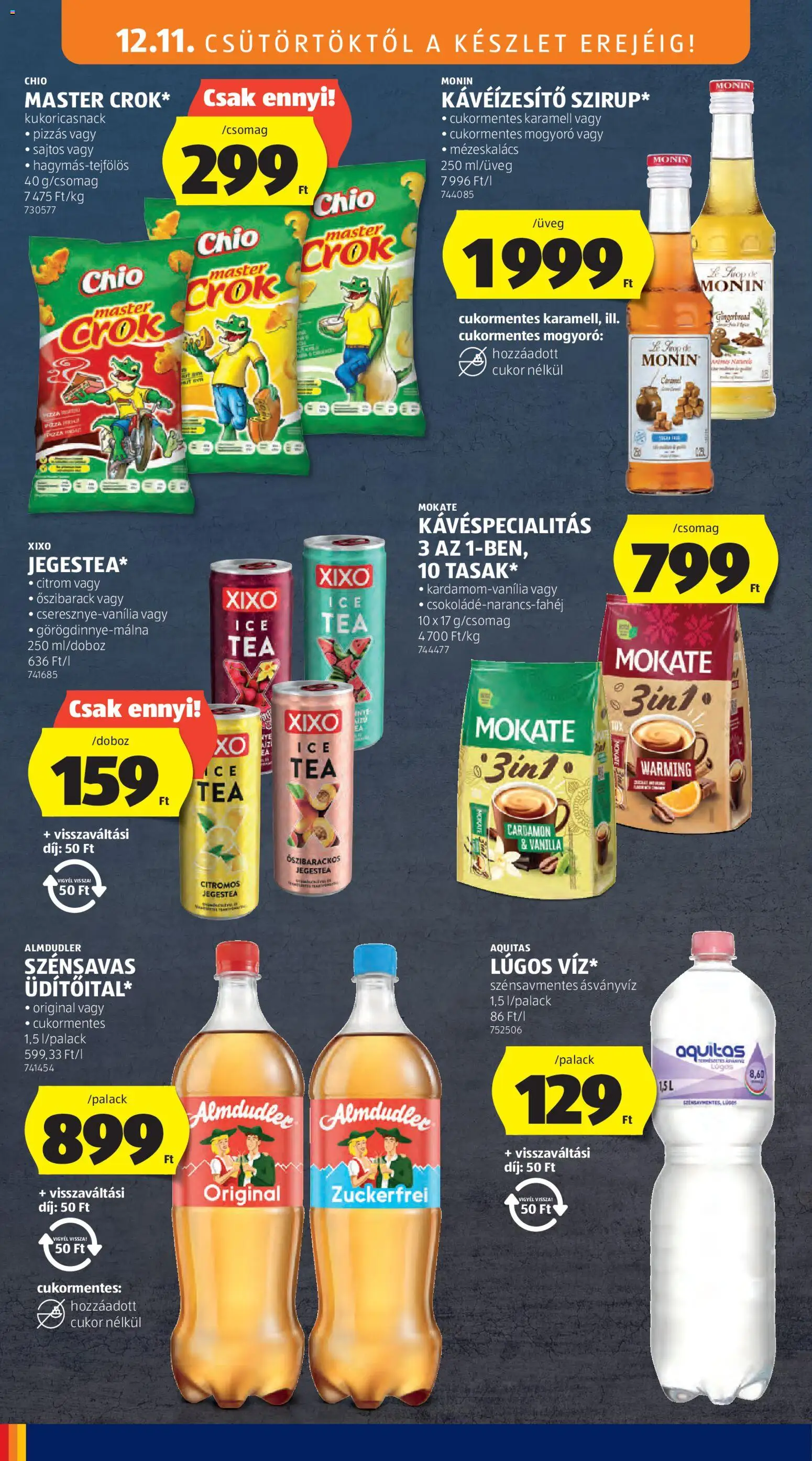 Aldi akciós ujság - amely érvényes a következő dátumtól: 11.12.2025 | Oldal: 20 | Termékek: Őszibarack, Mézeskalács, Ásványvíz, Tea