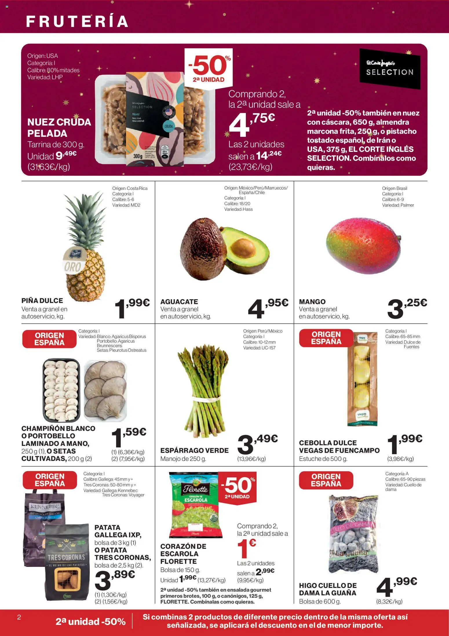 Hipercor catálogo │ válido desde el 18.12.2025 | Página: 2 | Productos: Piña, Παγωμένο τσάι, Bolsa, Ρούτερ