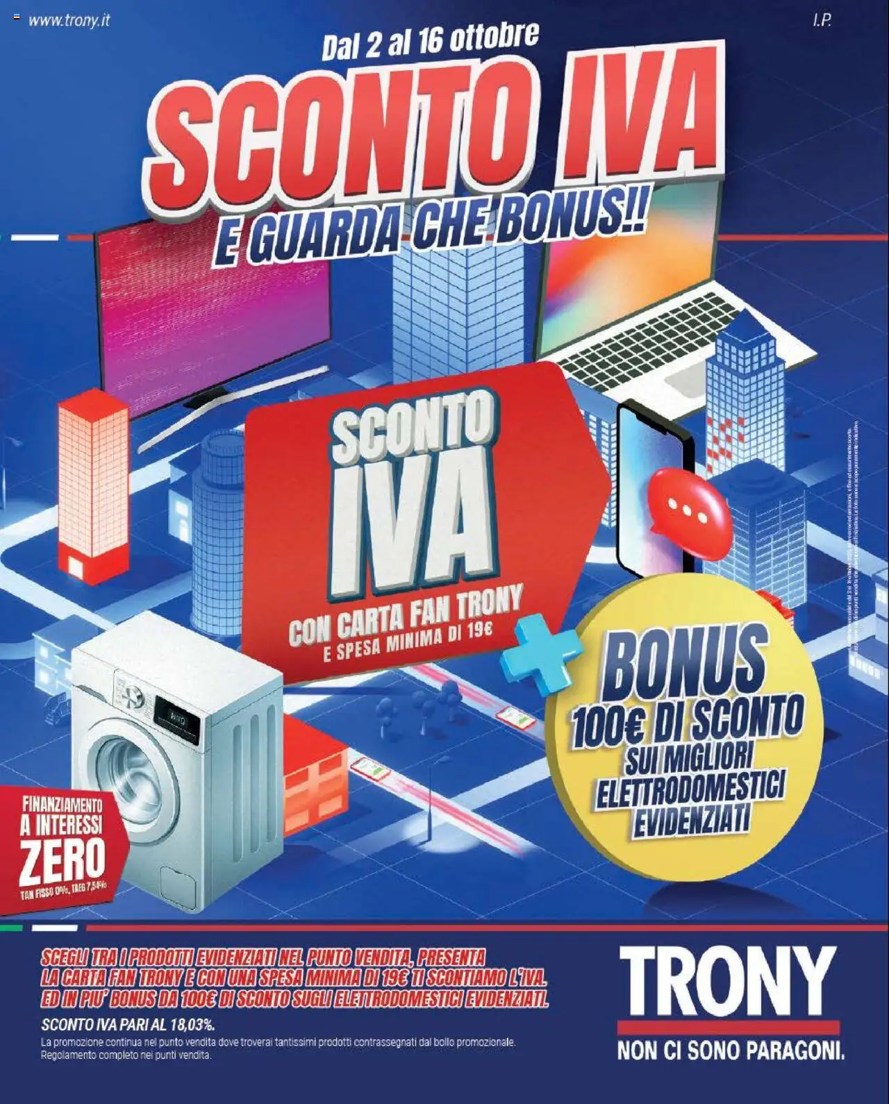 Volantino Trony del 02.10.2025 | Pagina: 1 | Prodotti: Fan