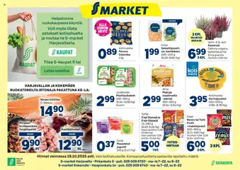 S-market-mainoslehti voimassa 15.10.2025 alkaen