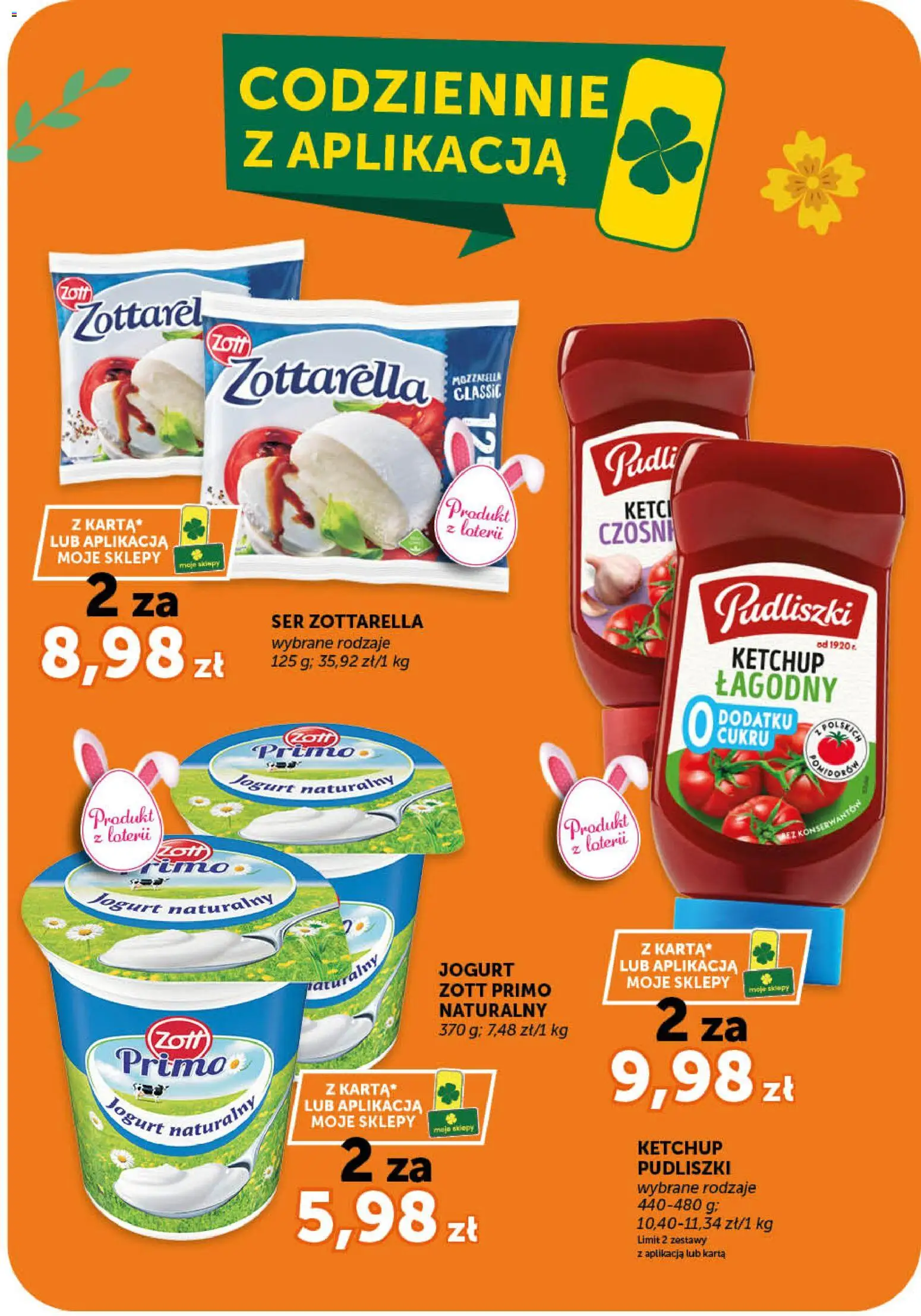 Euro Sklep gazetka od 02.04.2026 | Strona: 19 | Produkty: Karta, Jogurt naturalny, Ser, Mozzarella