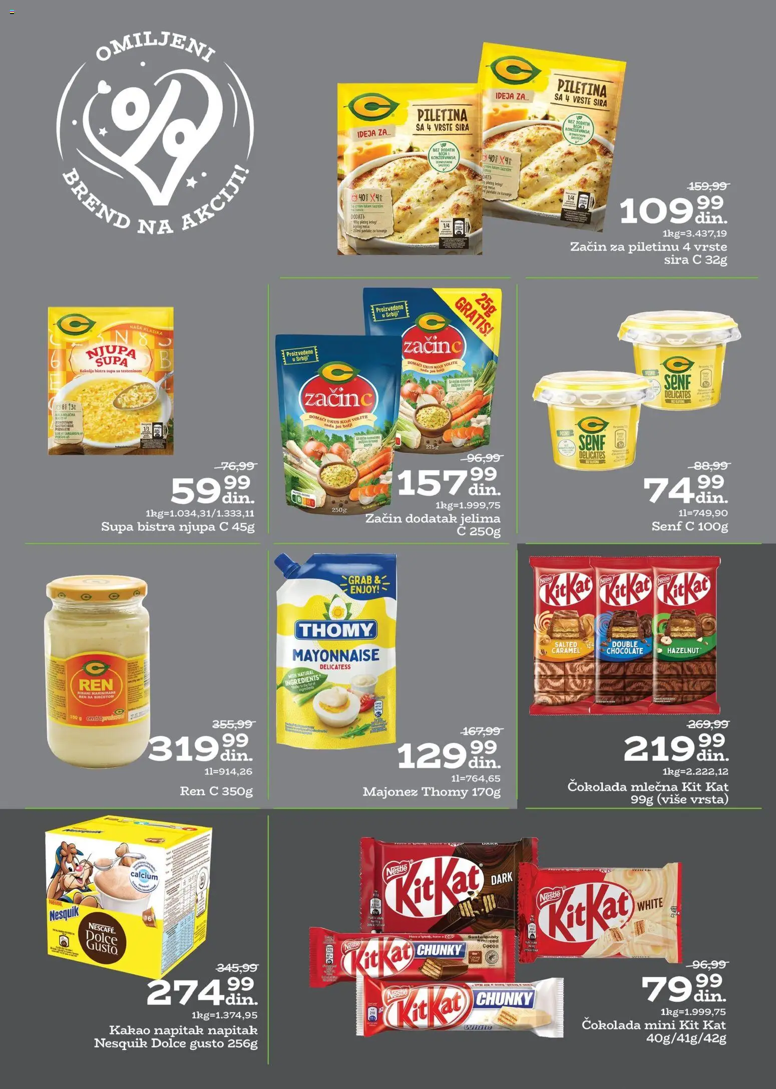 Univerexport katalog - važi od 22.12.2025 | Strana: 24 | Proizvode: Majonez, Dolce Gusto, Senf, Čokolada