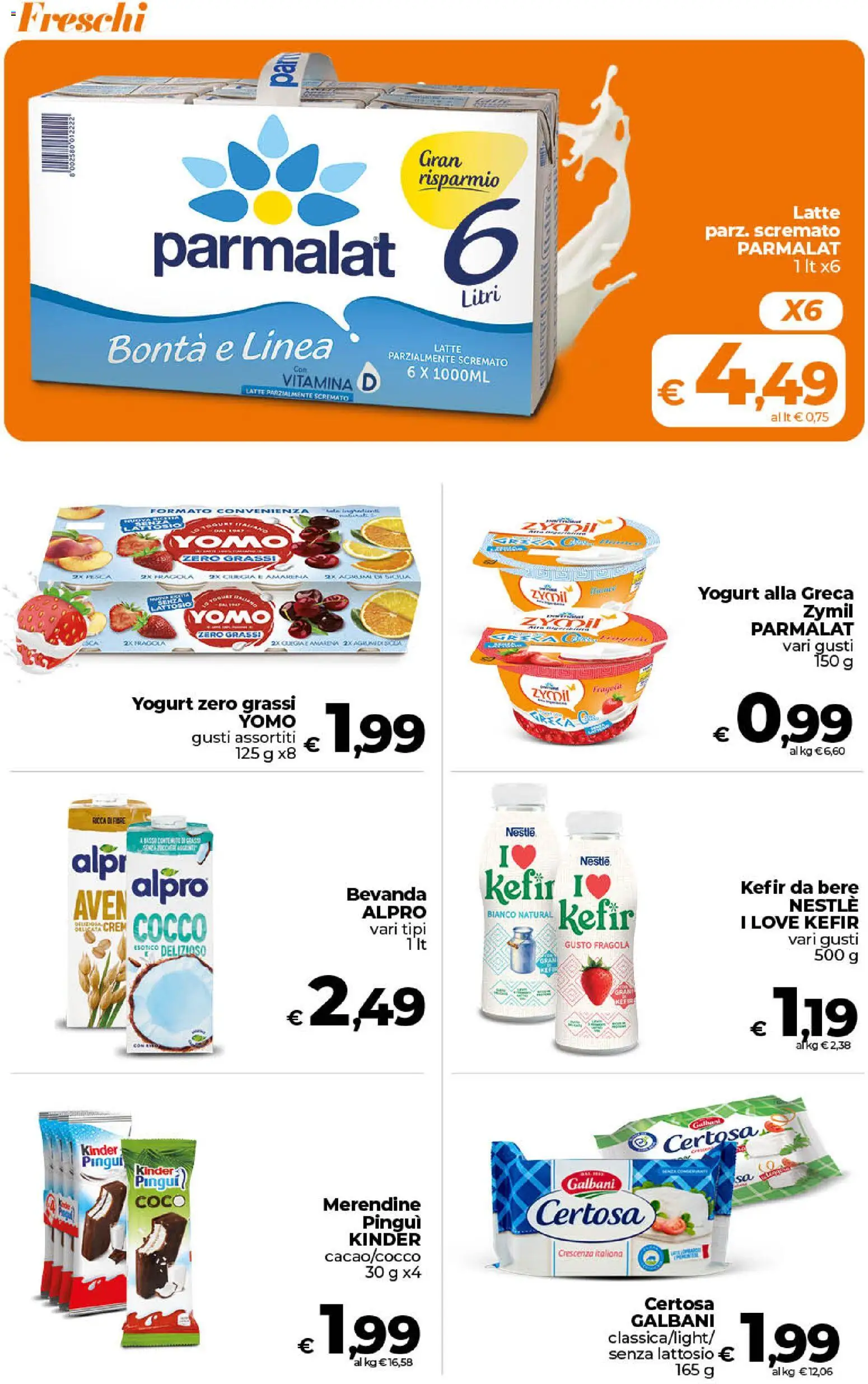 Volantino Ipercoop del 17.04.2026 | Pagina: 11 | Prodotti: Latte, Agrumi, Crescenza, Amarena