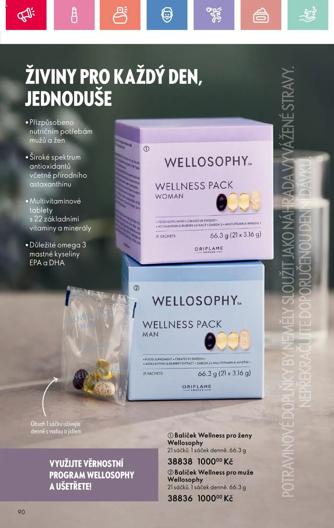 Oriflame katalog č.10/2025 od 06.07.2025 | Strana: 90 | Produkty: Omega 3, Minerály, Omega, Vitamíny
