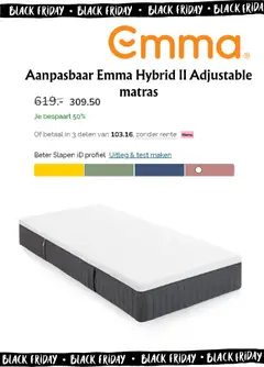 Beter Bed - Black Friday - Voorbeeld van een folder van Beter Bed, geldig van 11.11.2025 | Pagina: 8 | Producten: Matras