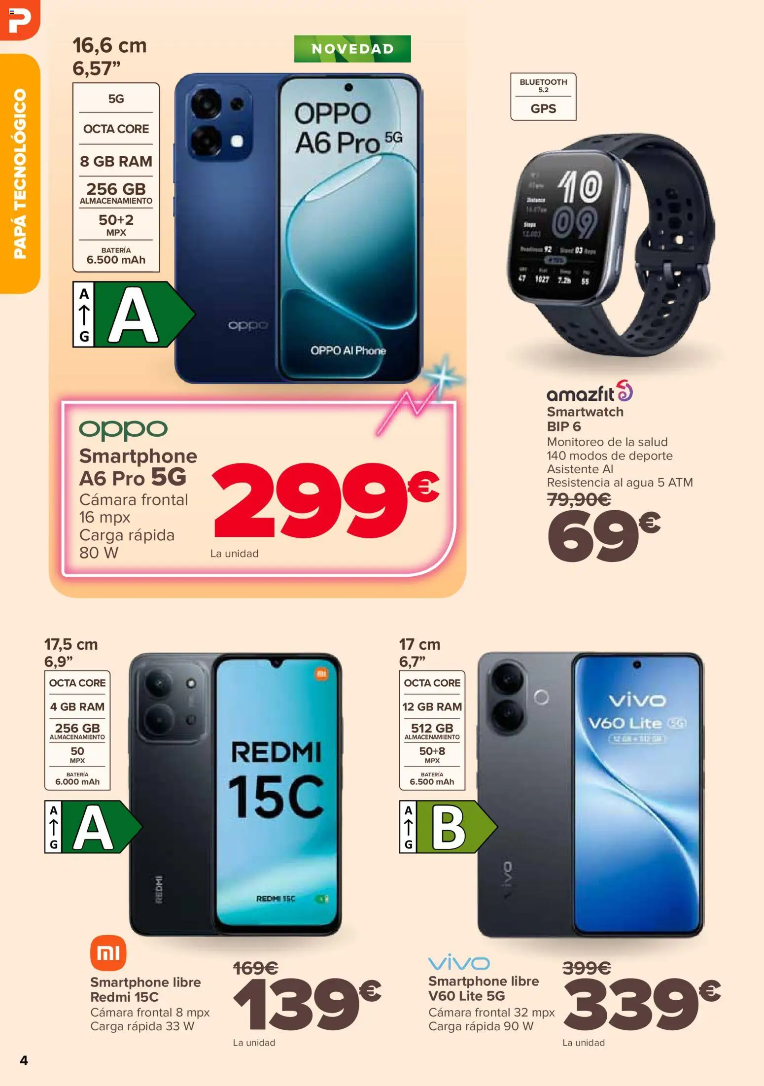 Carrefour folleto Dia del Padre │ válido desde el 04.03.2026 | Página: 4 | Productos: Smartphone, Cámara, Batería