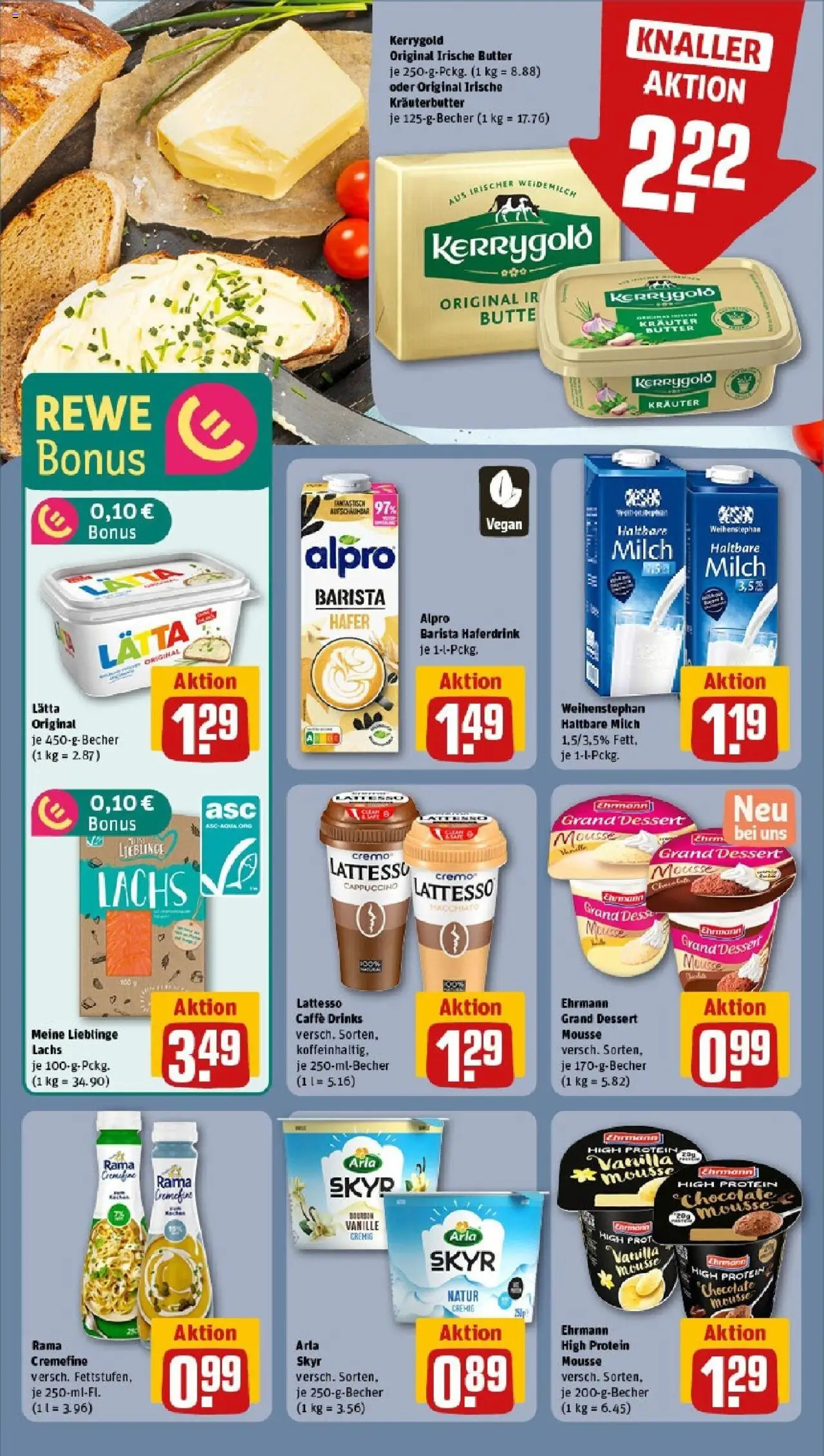 Rewe prospekt Ilvesheim	 - gültig ab dem 15.06.2025 | Seite: 13 | Produkte: Rama cremefine, Kräuterbutter, Skyr, Alpro