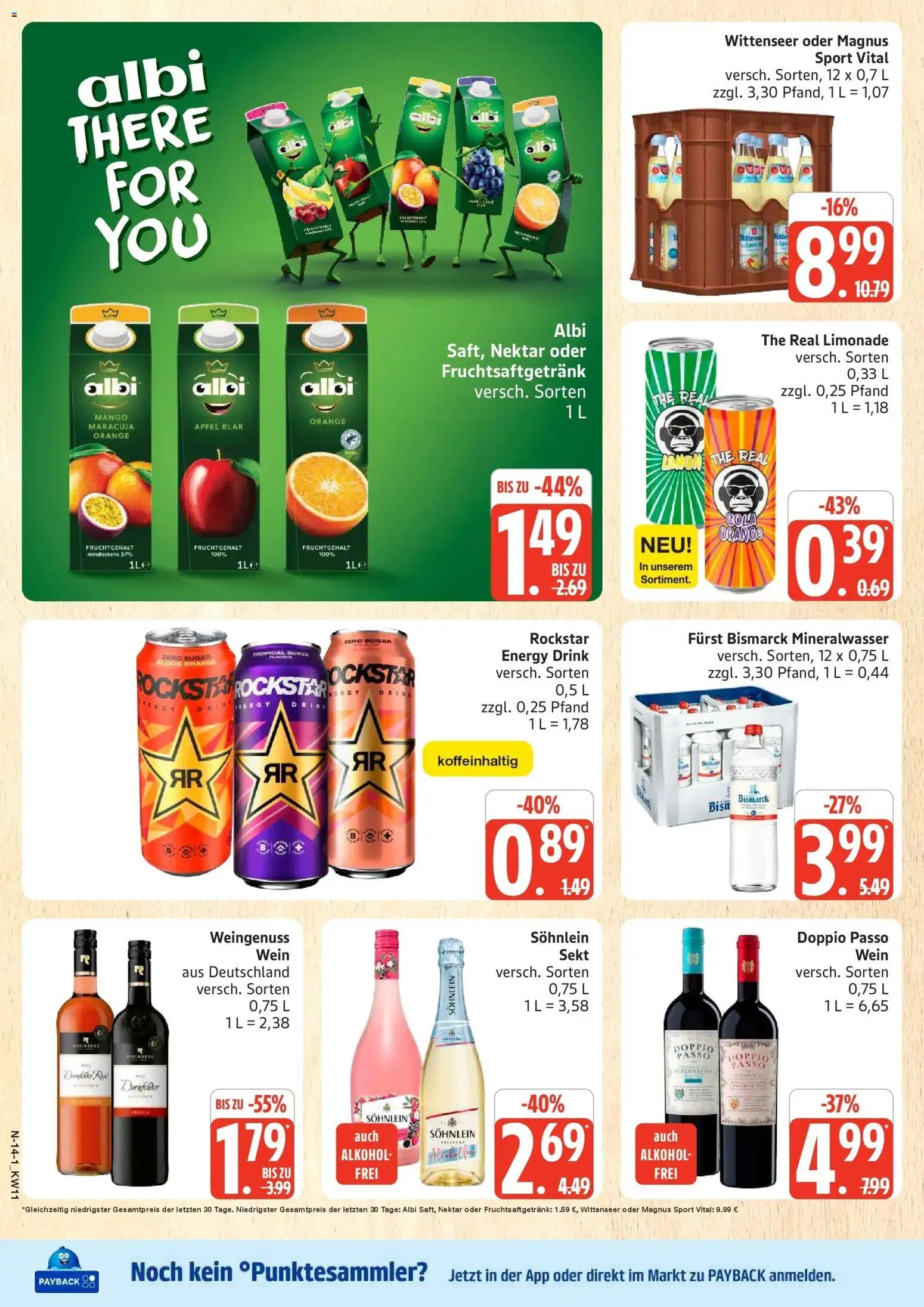 Marktkauf Prospekt Cuxhaven – gültig ab 09.03.2026 | Seite: 14 | Produkte: Äpfel, Limonade, Mango, Doppio Passo