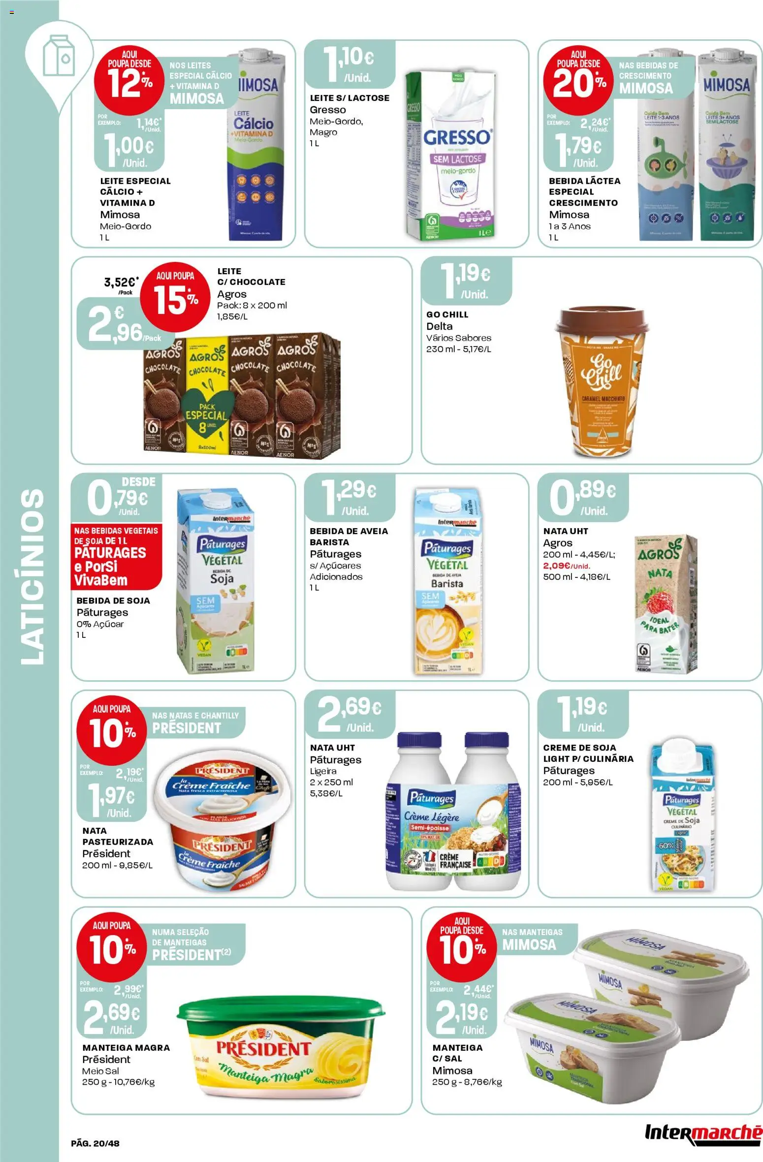 Intermarché folheto │ válido de 26.02.2026 | Página: 20 | Produtos: Creme fraiche, Manteiga, Nata, Creme