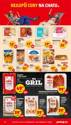 Penny Market leták - Čtvrtečník od 10.07.2025 | Strana: 7 | Produkty: Makrela, Krkovice, Niva, Kuřecí stripsy
