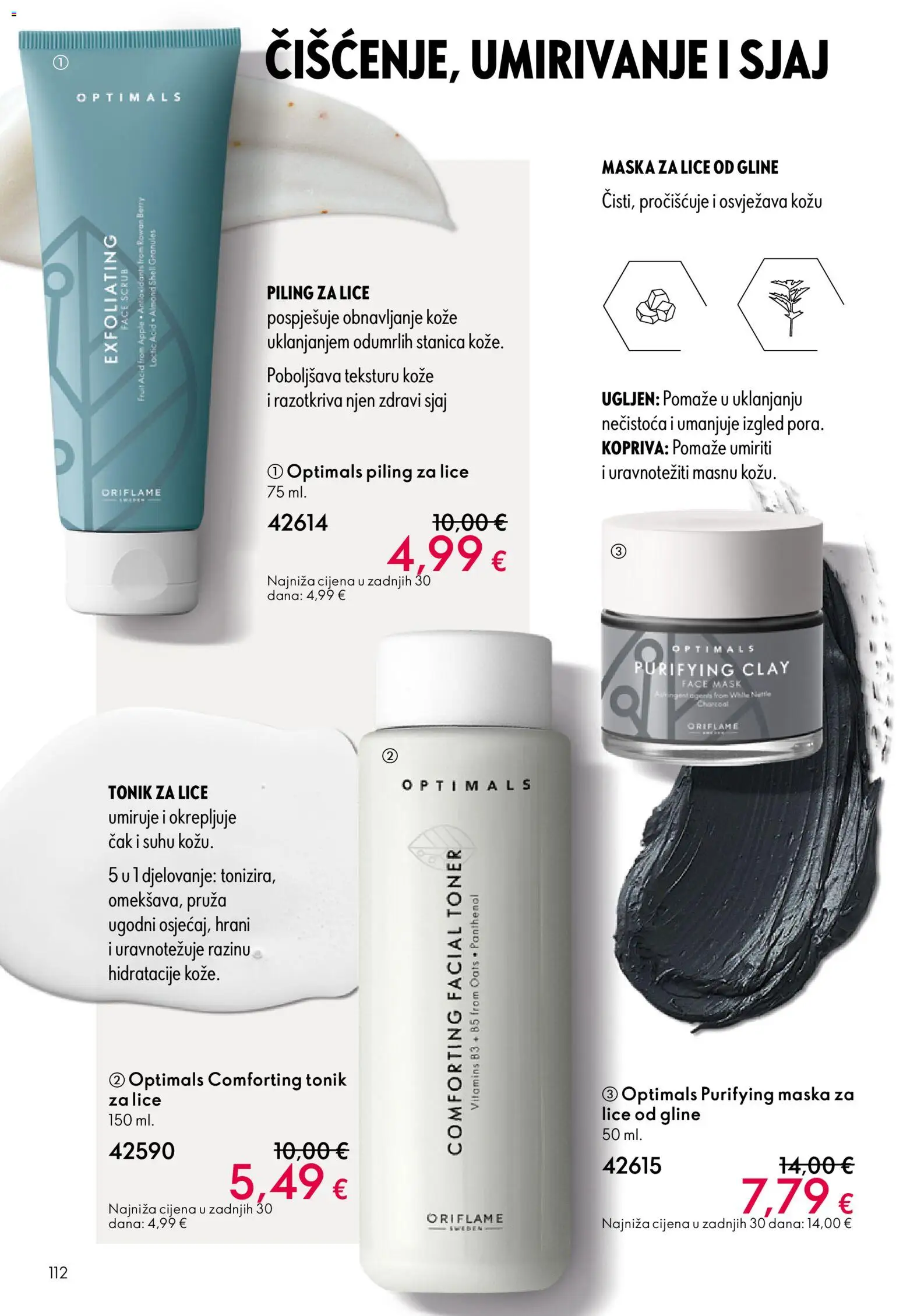 Oriflame katalog | vrijedi od 19.11.2025 | Stranica: 112 | Proizvodi: Tonik za lice, Maska za lice, Maska, Piling