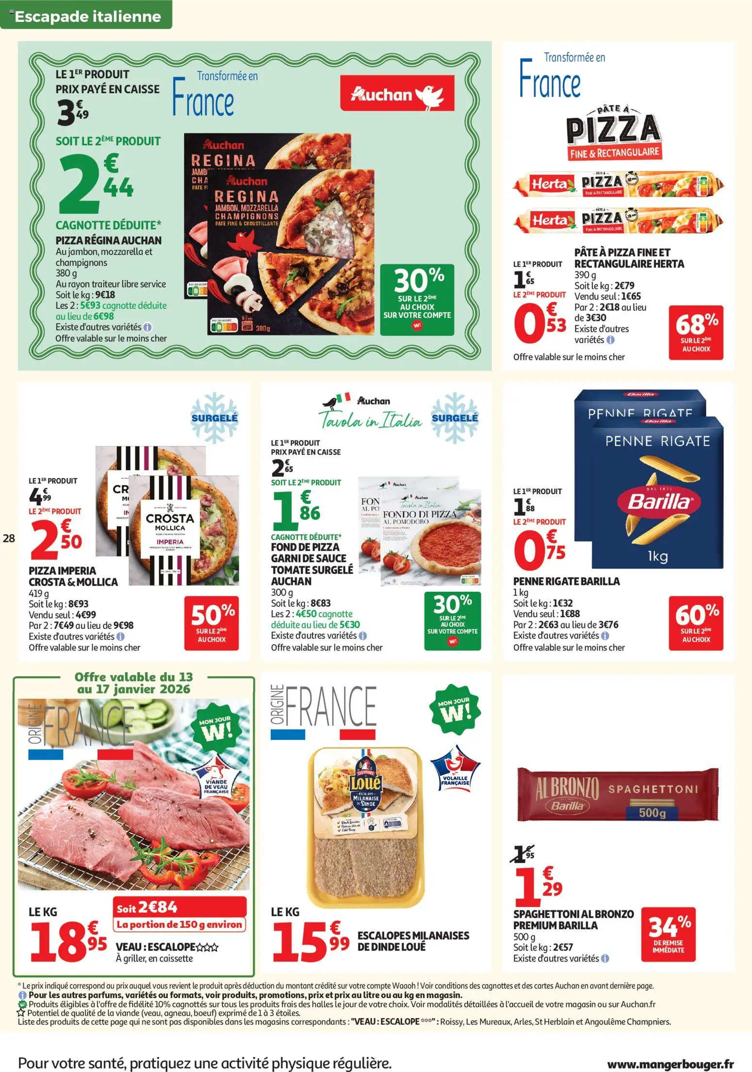 {H1} | Page: 28 | Produits: Sauce pizza, Volaille, Pâte à pizza, Pizza