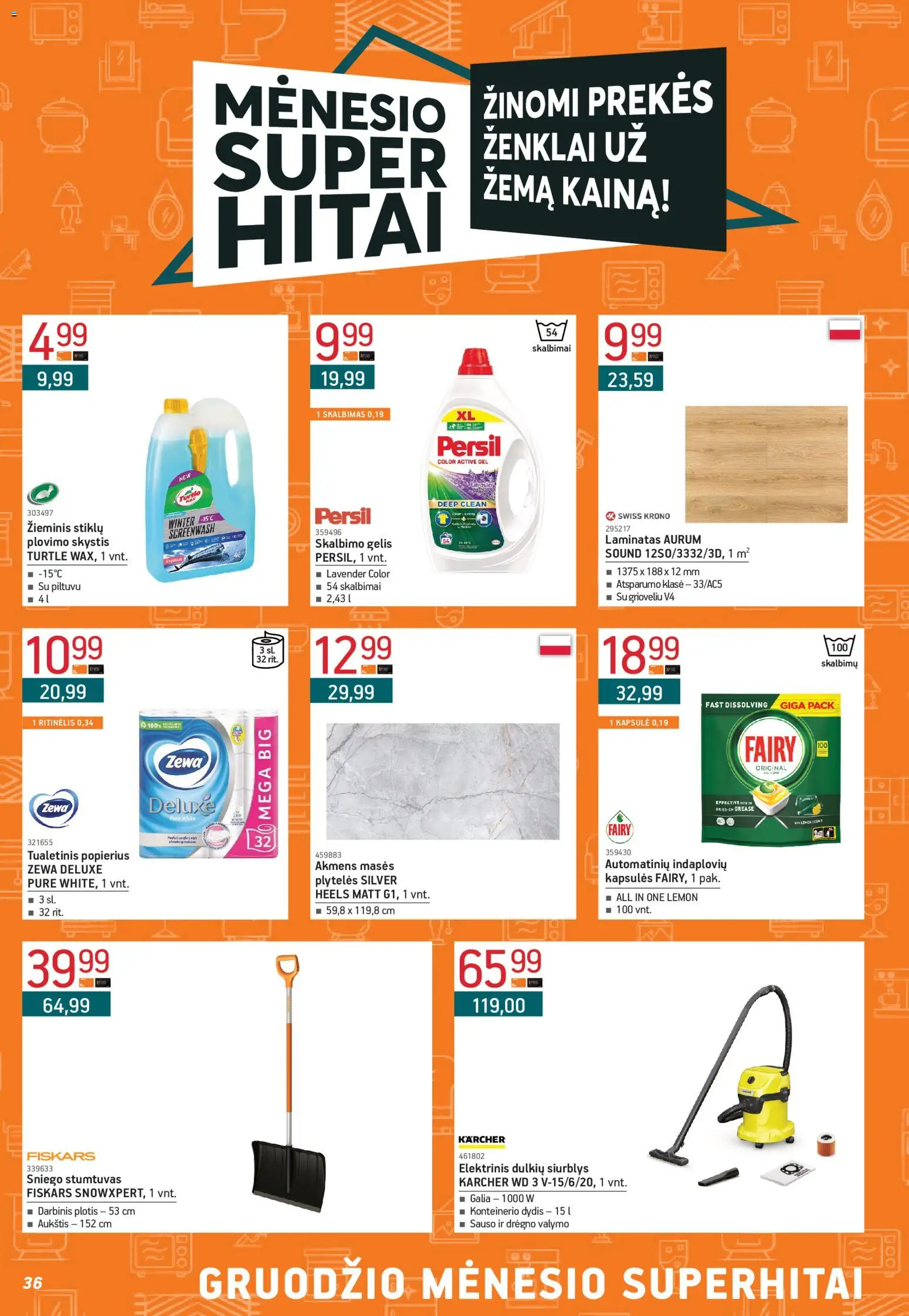 ERMITAŽAS akcijos nuo 01.12.2025 | Puslapis: 36 | Prekių: Tualetinis popierius