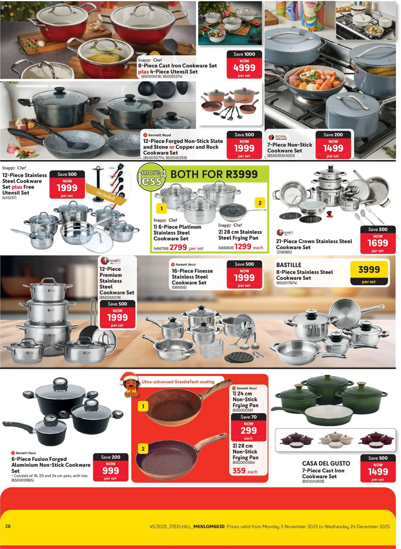 New Makro catalogue – valid from 03.11.2025 | Page: 28 | Products: Iron, Cookware