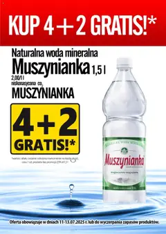 Pogląd oferty "Prim Market Promocja - Woda Mineralan Muszyna" - ważna od 11.07.2025
