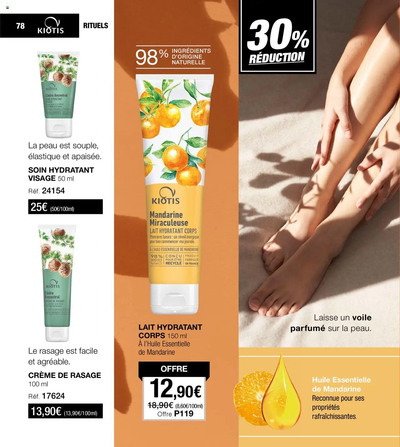  | Page: 78 | Produits: Body, Huile essentielle, Lait, Crème