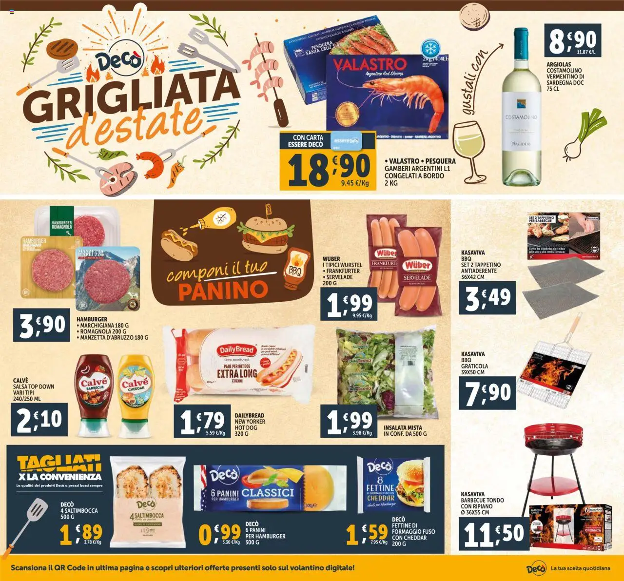 Volantino Decò del 08.08.2025 | Pagina: 10 | Prodotti: Pane, Salsa, Barbecue, Formaggio