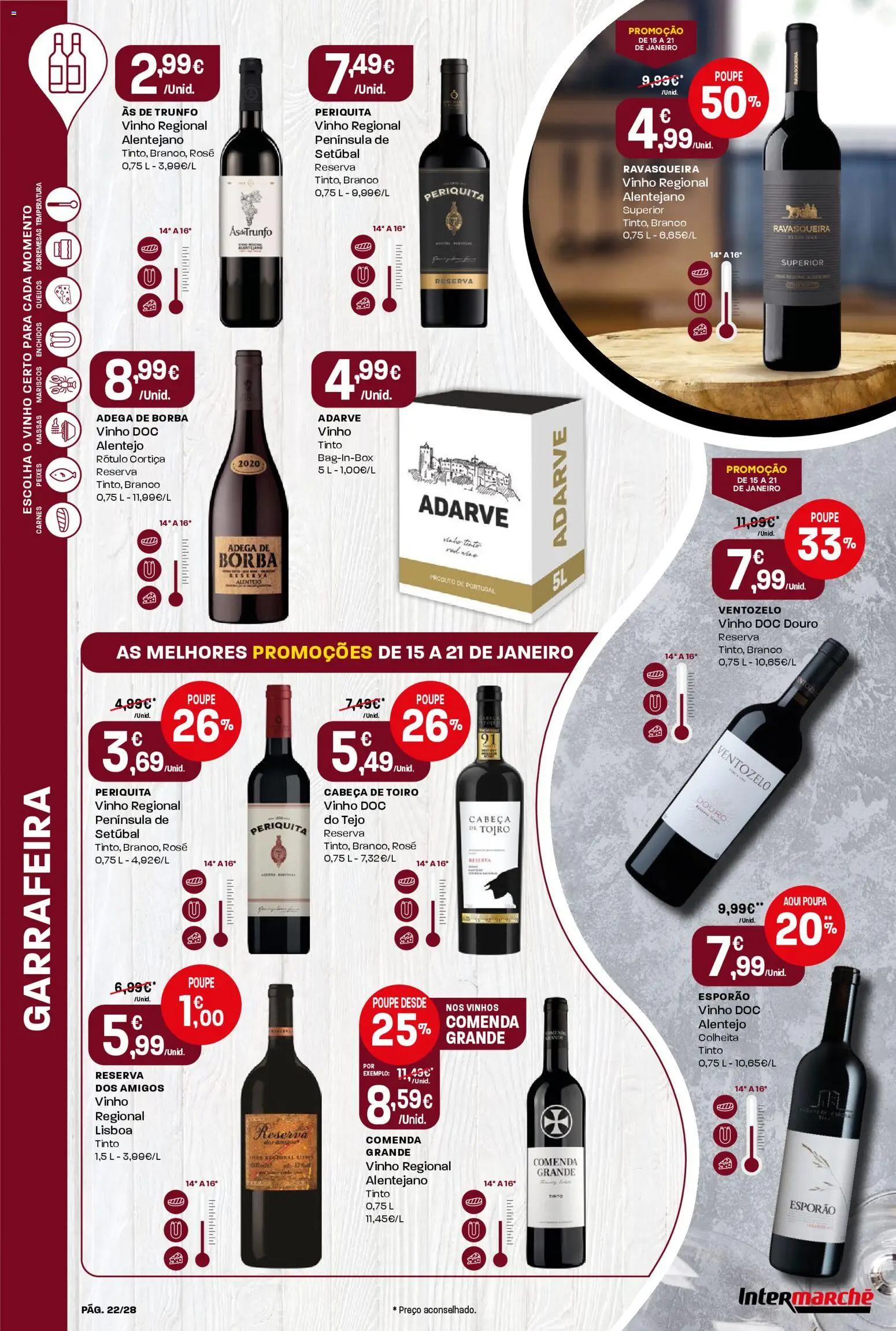 Intermarché Folheto Contact │ válido de 15.01.2026 | Página: 22 | Produtos: Vinho