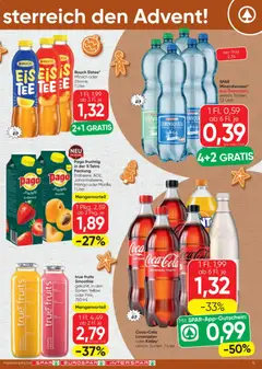 Spar Flugblatt ab 04.12.2025 gültig | Seite: 15 | Produkte: Eis, Zitrone, Mango, Tee