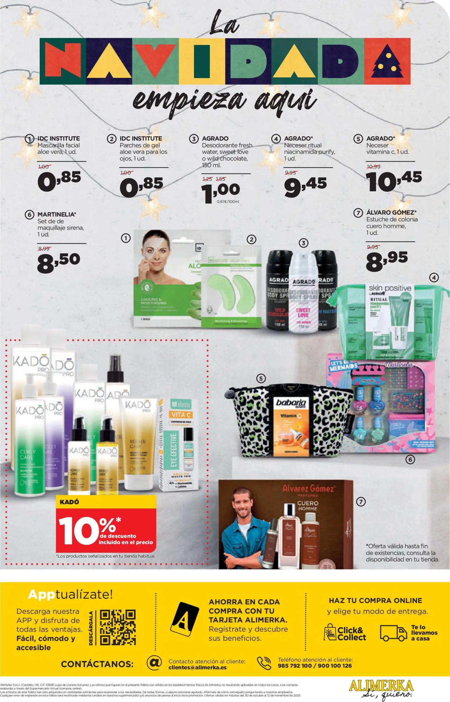 Alimerka folleto Asturias │ válido desde el 30.10.2025 | Página: 40 | Productos: Maquillaje, Teléfono, Body, Neceser