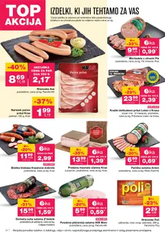Pariška salama Anton, postrežena, cena za kg, Meso Kamnik │ velja od 28.08.2025 | Stran: 14