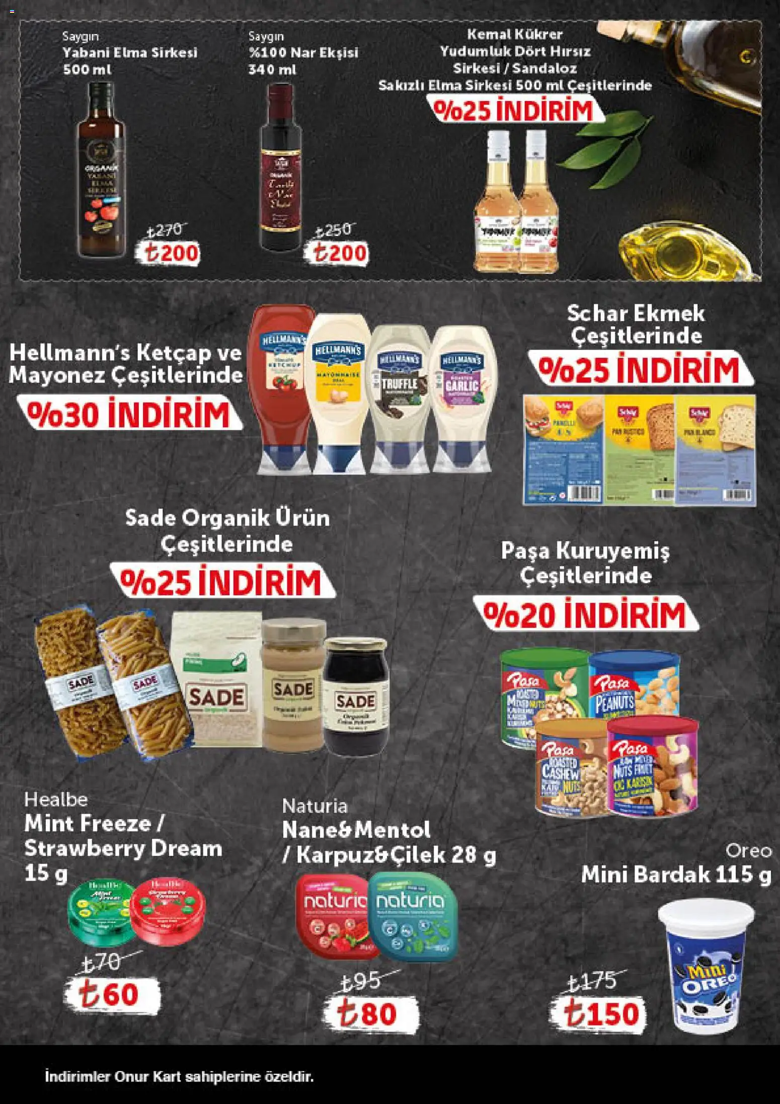 Onur Market Katalog - Gurme - 24.02.2026 tarihinden itibaren geçerlidir | Sayfa: 6 | Ürünler: Ekmek, Elma, Çilek, Ketçap