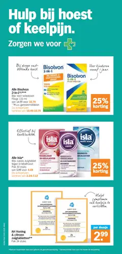 AH Honing & citroen zuigtabletten**, Pak 24 stuks - Voorbeeld van een folder van Albert Heijn, geldig van 03.11.2025 | Pagina: 34