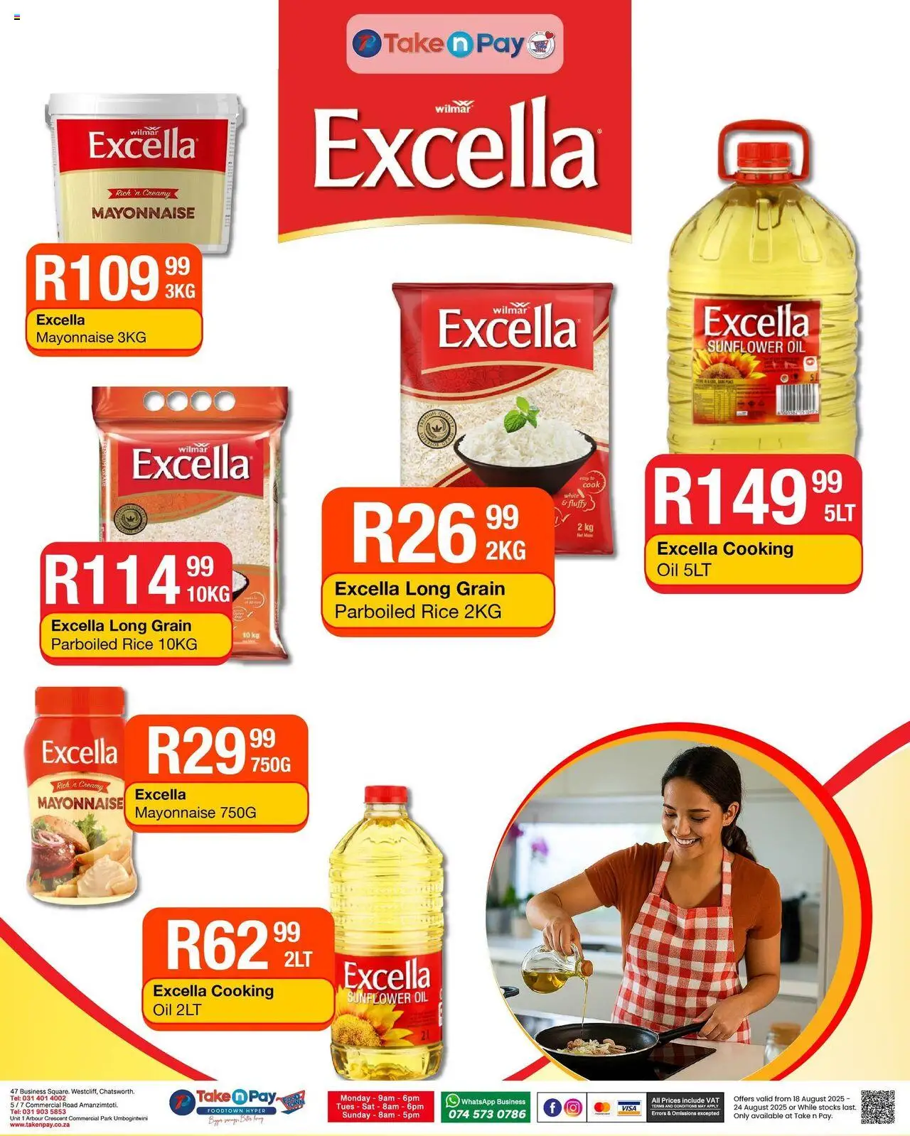 Take n Pay Specials │ valid from 18.08.2025 | Page: 15 | Products: Oil, Rice, Mayonnaise