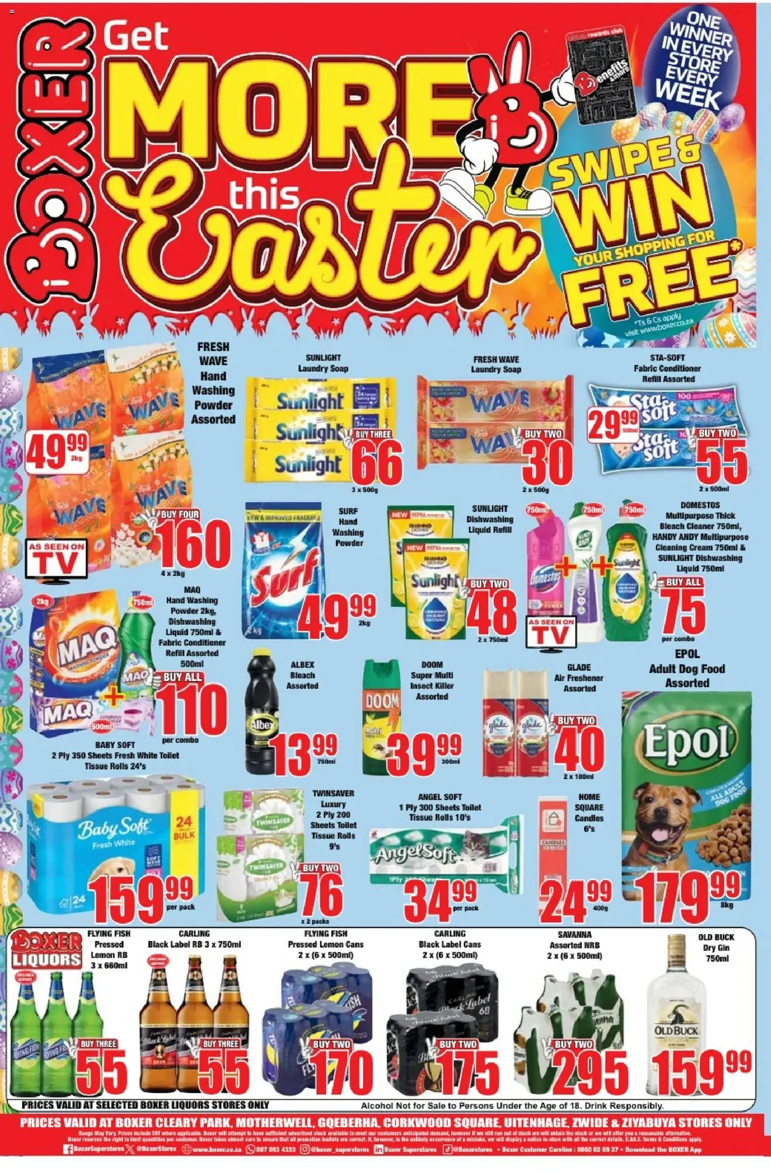 New Boxer catalogue – valid from 23.03.2026 | Page: 12 | Products: Fish, Washing powder, Dog food, Dishwashing liquid