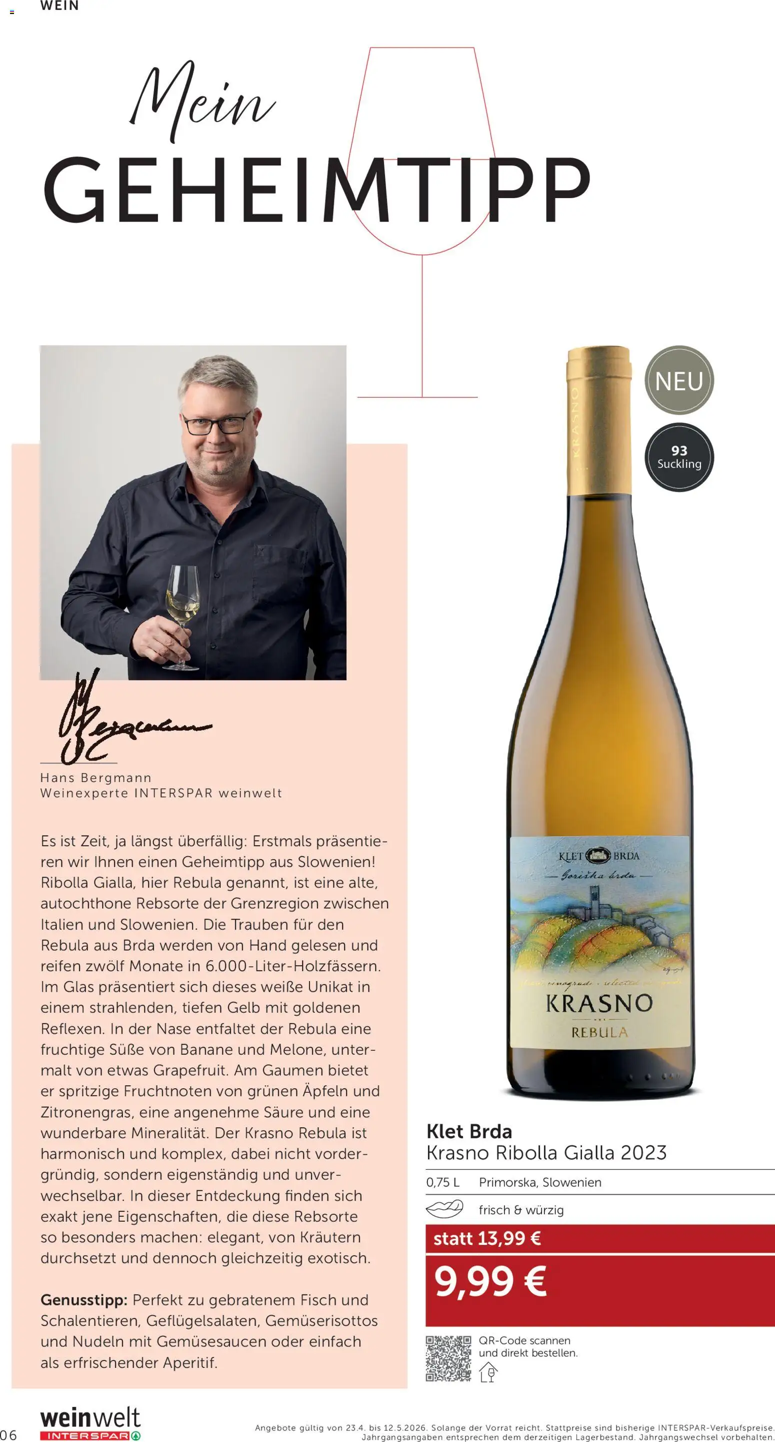 Interspar Wein Welt gültig ab 23.04.2026 | Seite: 6 | Produkte: Wein, Fisch, Nudeln