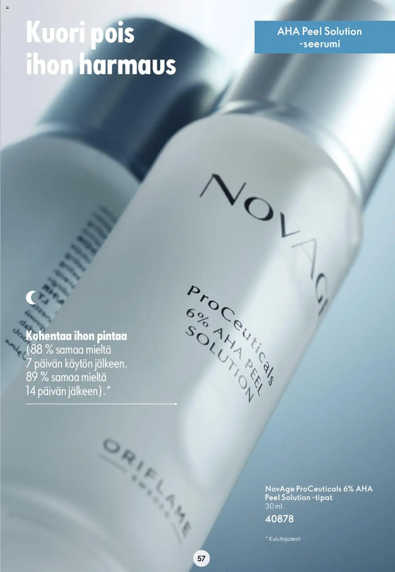 Oriflame Novage+ – voimassa 25.01.2024 alkaen | Sivu: 57 | Tuotteet: Seerumi
