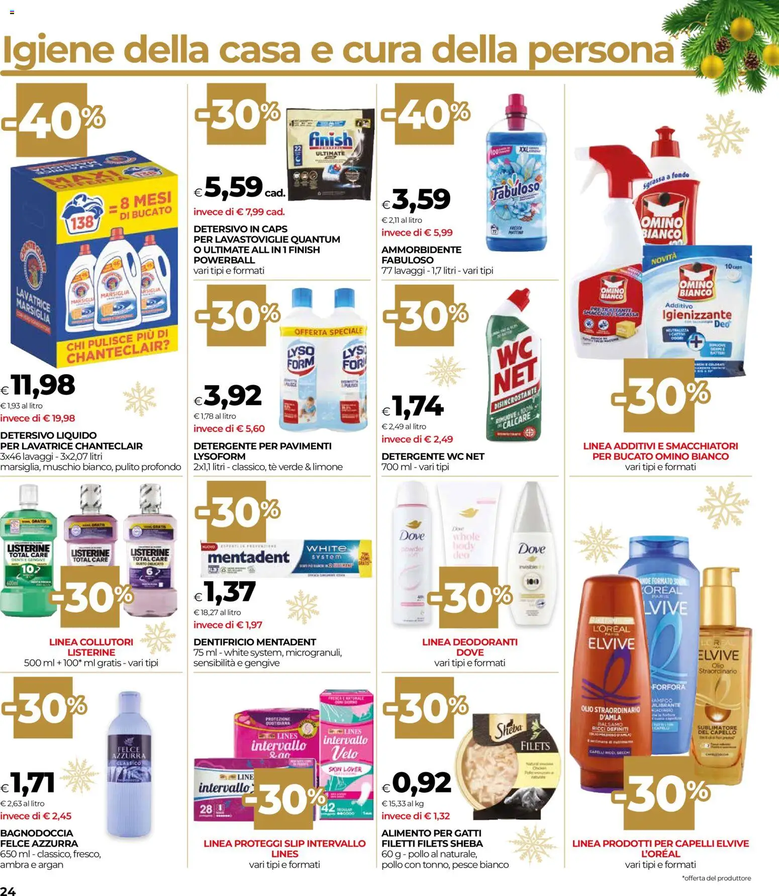 Volantino COOP del 04.12.2025 | Pagina: 24 | Prodotti: Pollo, Detergente, Tè, Lavastoviglie