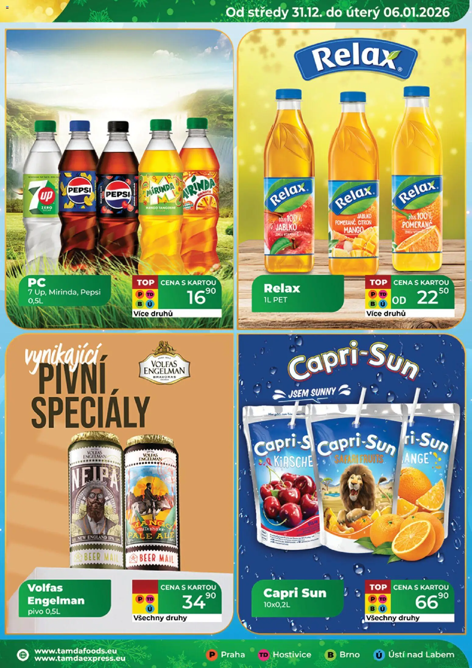 Tamda Foods leták od 31.12.2025 | Strana: 15 | Produkty: Mango, Pepsi, Mirinda, Capri Sun