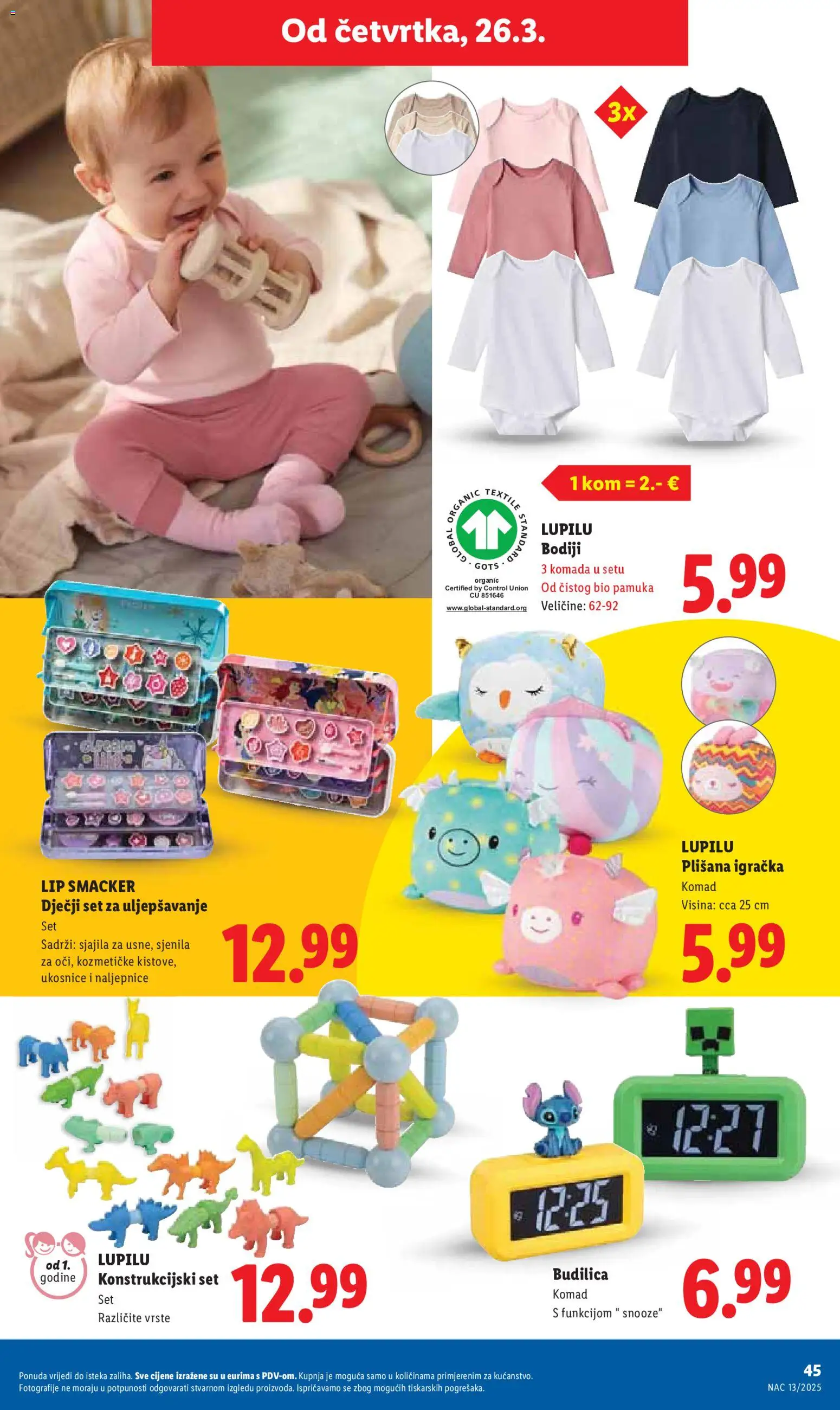 Lidl katalog | vrijedi od 23.03.2026 | Stranica: 45 | Proizvodi: Budilica