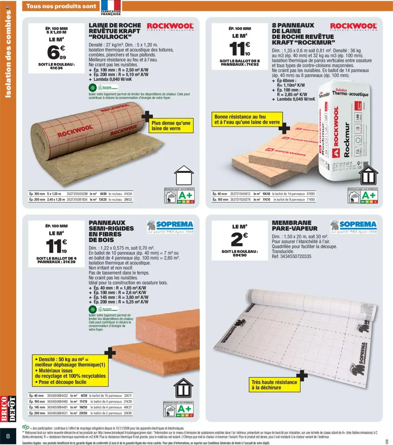 {H1} | Page: 8 | Produits: Rouleau