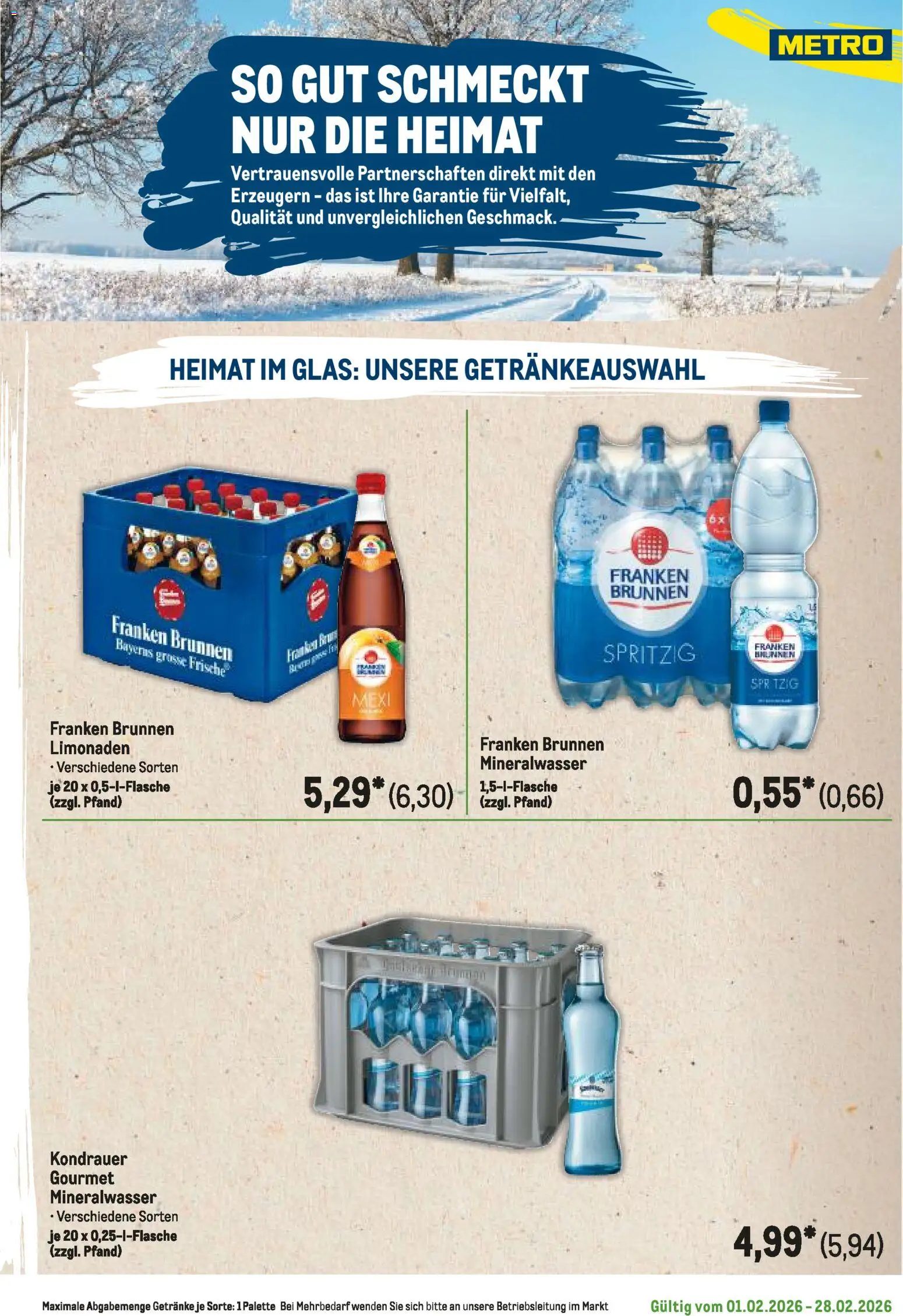 Metro Regionaler Flyer – gültig ab 01.02.2026 | Seite: 107 | Produkte: Mineralwasser
