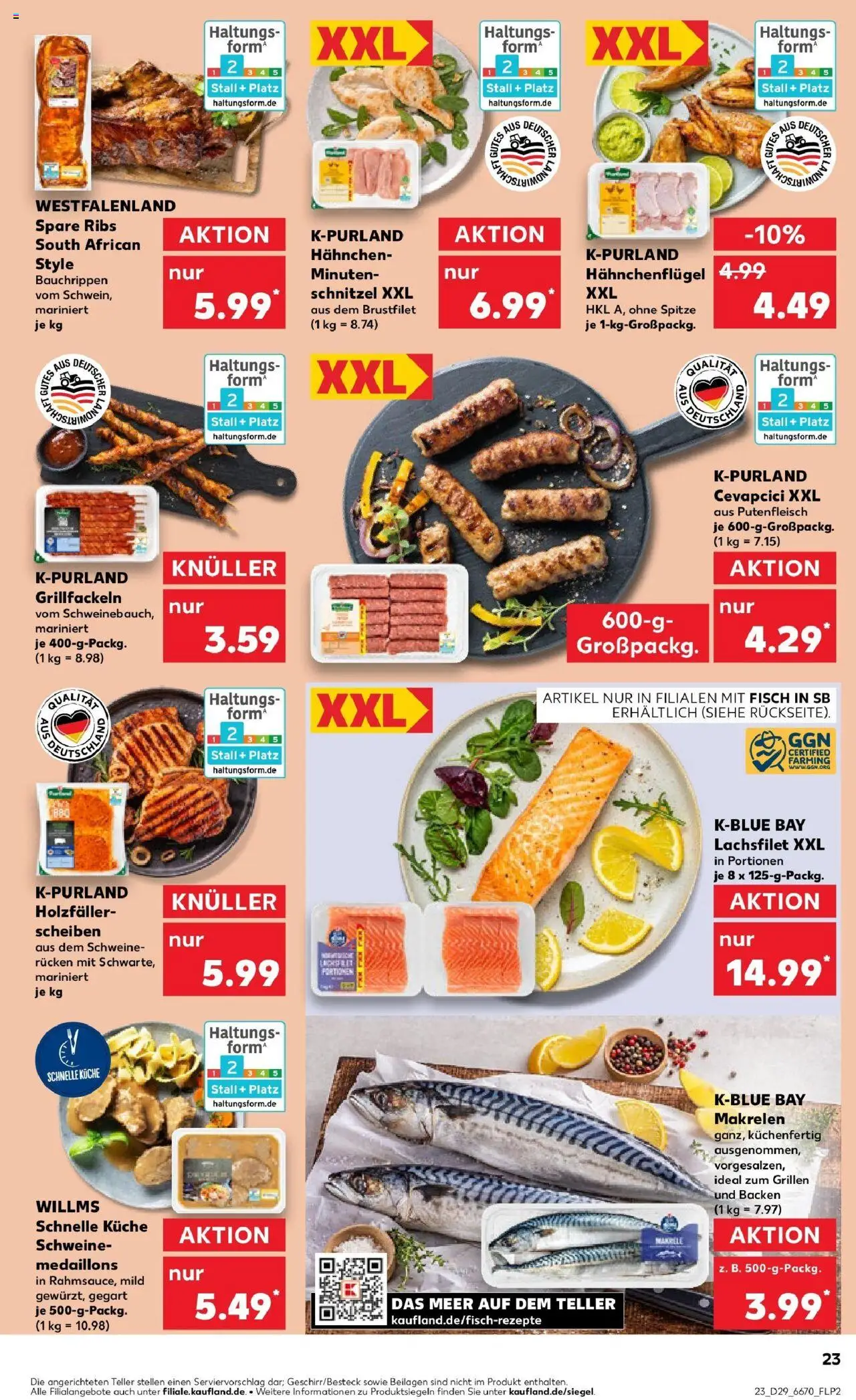 Kaufland prospekt Mayen	 - gültig ab dem 21.07.2025 | Seite: 36 | Produkte: Hahnchen, Küche, Spare ribs, Schnitzel