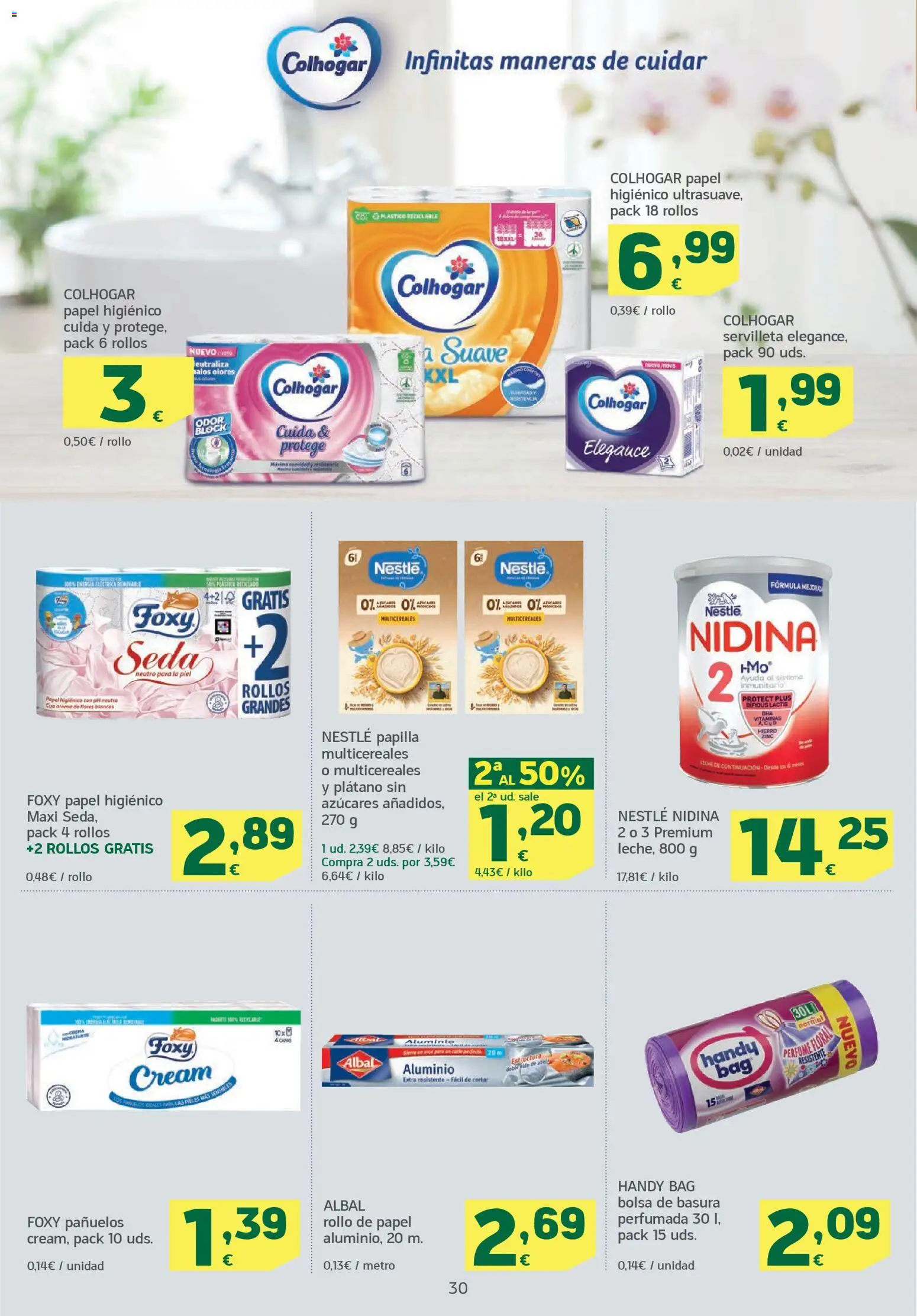 HiperDino folleto │ válido desde el 11.11.2025 | Página: 30 | Productos: Papel higienico, Crema, Té, Bolsa