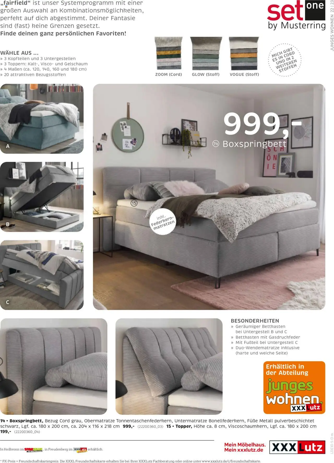 XXXL Lutz Wenn es zu Hause am schönsten ist! – gültig ab 12.10.2025 | Seite: 23 | Produkte: Boxspringbett