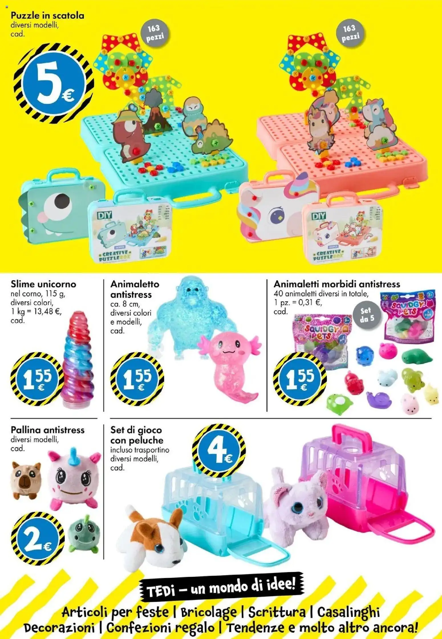 Volantino TEDi del 06.03.2026 | Pagina: 18 | Prodotti: Peluche, Gioco, Scatola, Decorazioni