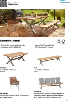 Jumbo Aktionen Gartenmöbelbroschüre 2025 ab 21.02.2025 gültig | Seite: 27 | Produkte: Kissen