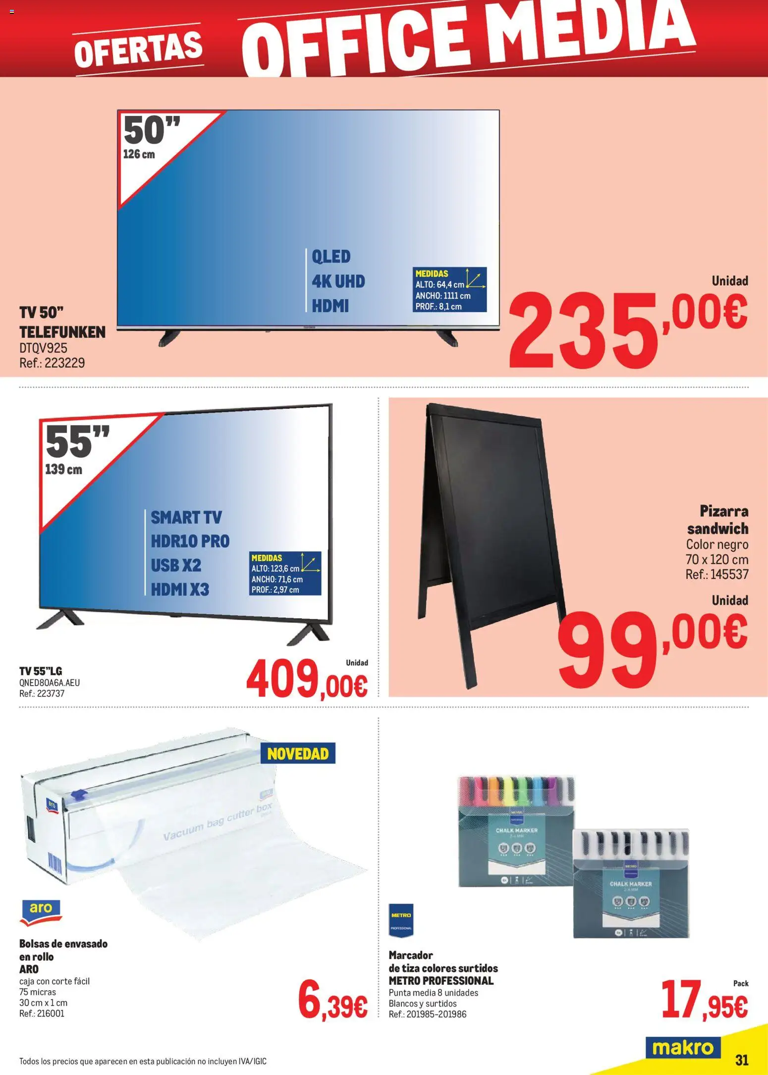 Makro - Precios Canarias │ válido desde el 06.01.2026 | Página: 31 | Productos: USB, Caja