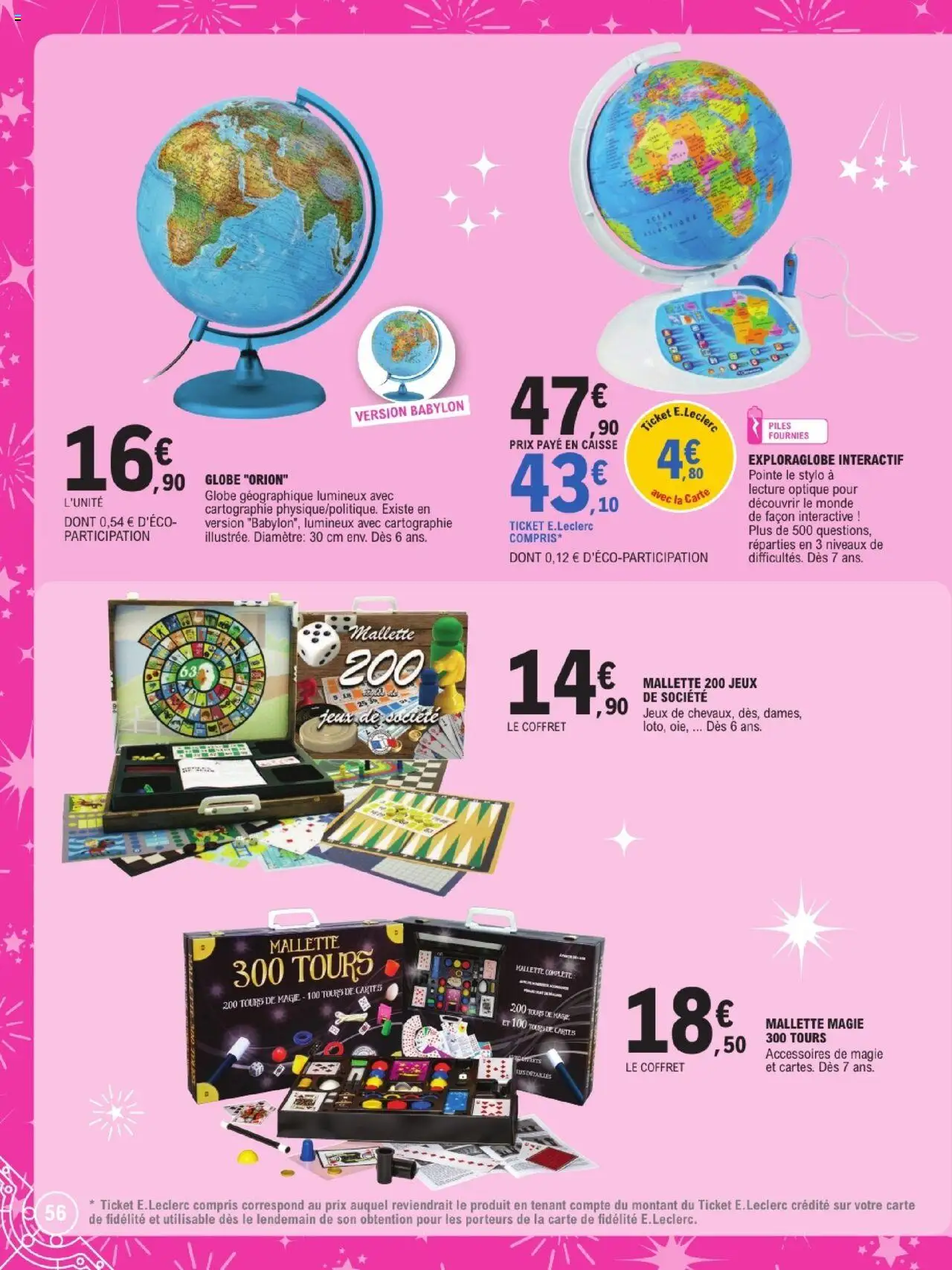 {H1} | Page: 56 | Produits: Stylo, Jeux, Jeux de société, Piles