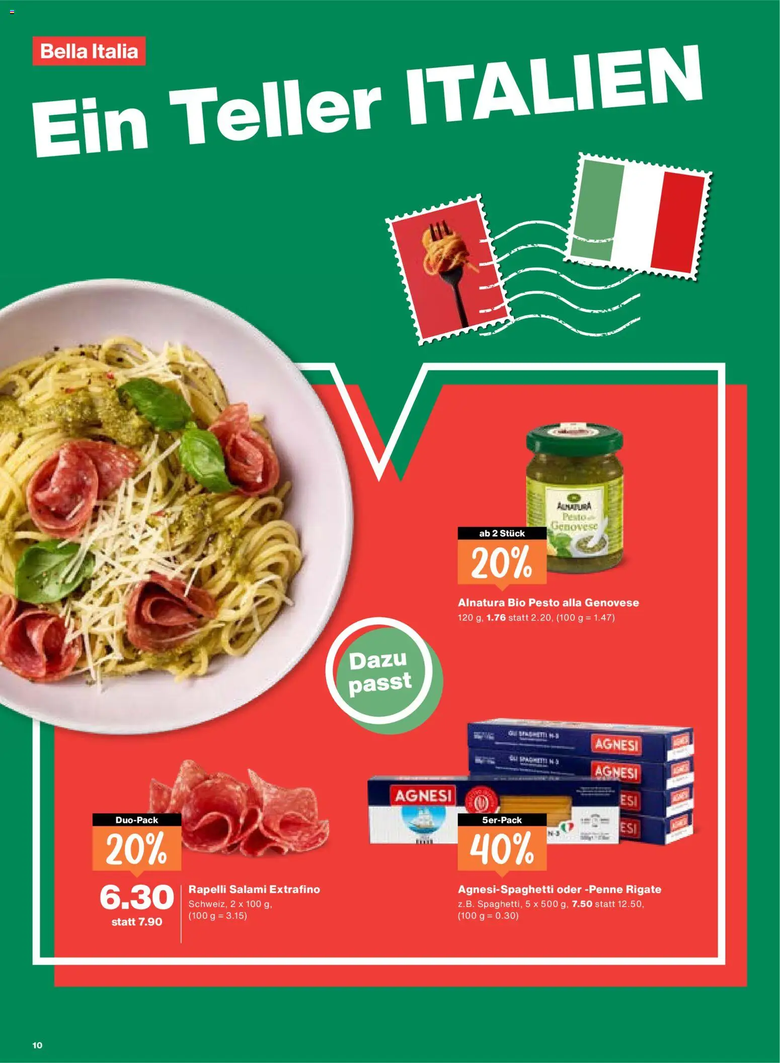 Migros aktionen – gültig ab 23.04.2026 | Seite: 10 | Produkte: Salami, Pasta