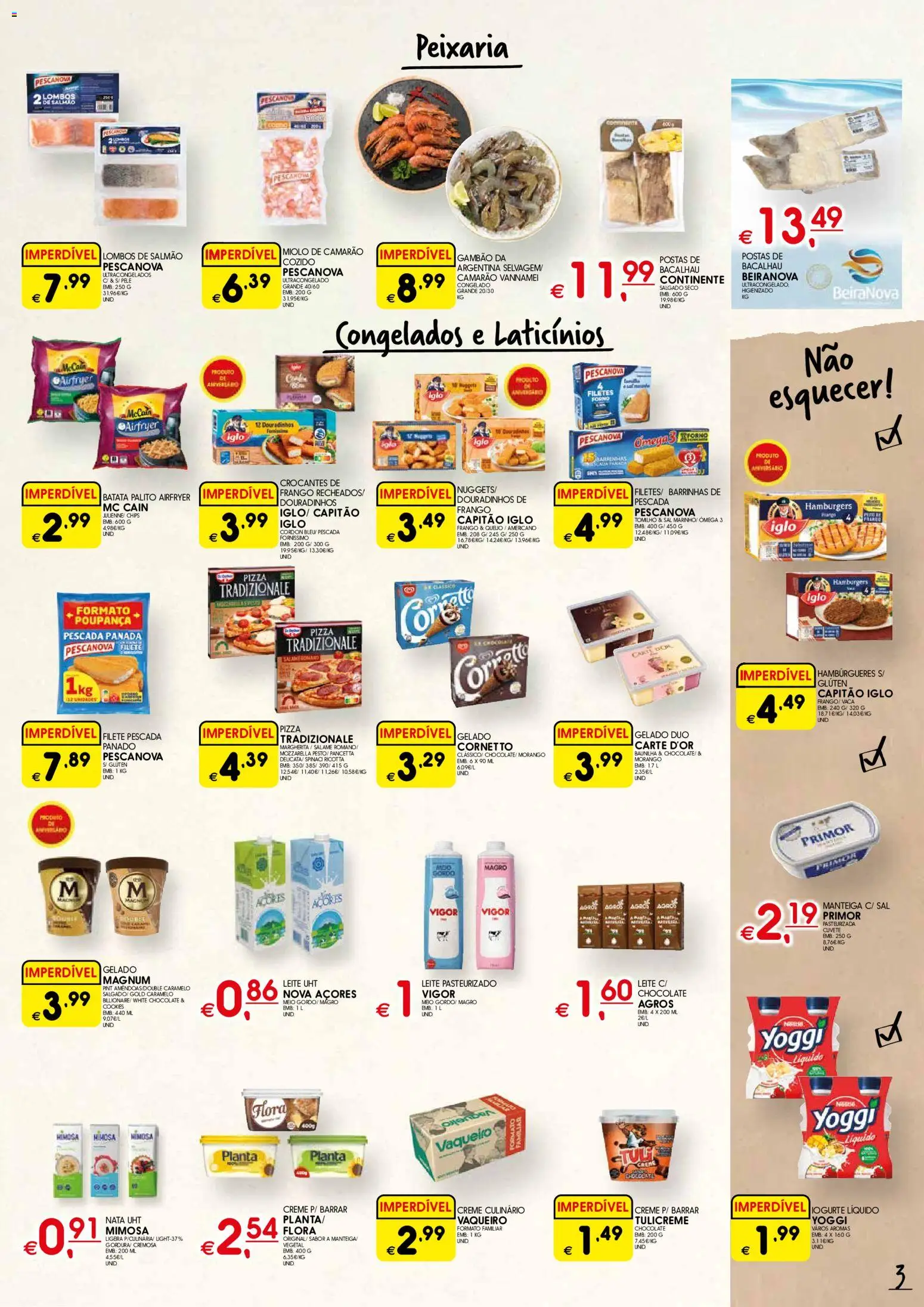 Meu Super folheto │ válido de 23.10.2025 | Página: 3 | Produtos: Batata, Sal, Pizza, Iogurte liquido
