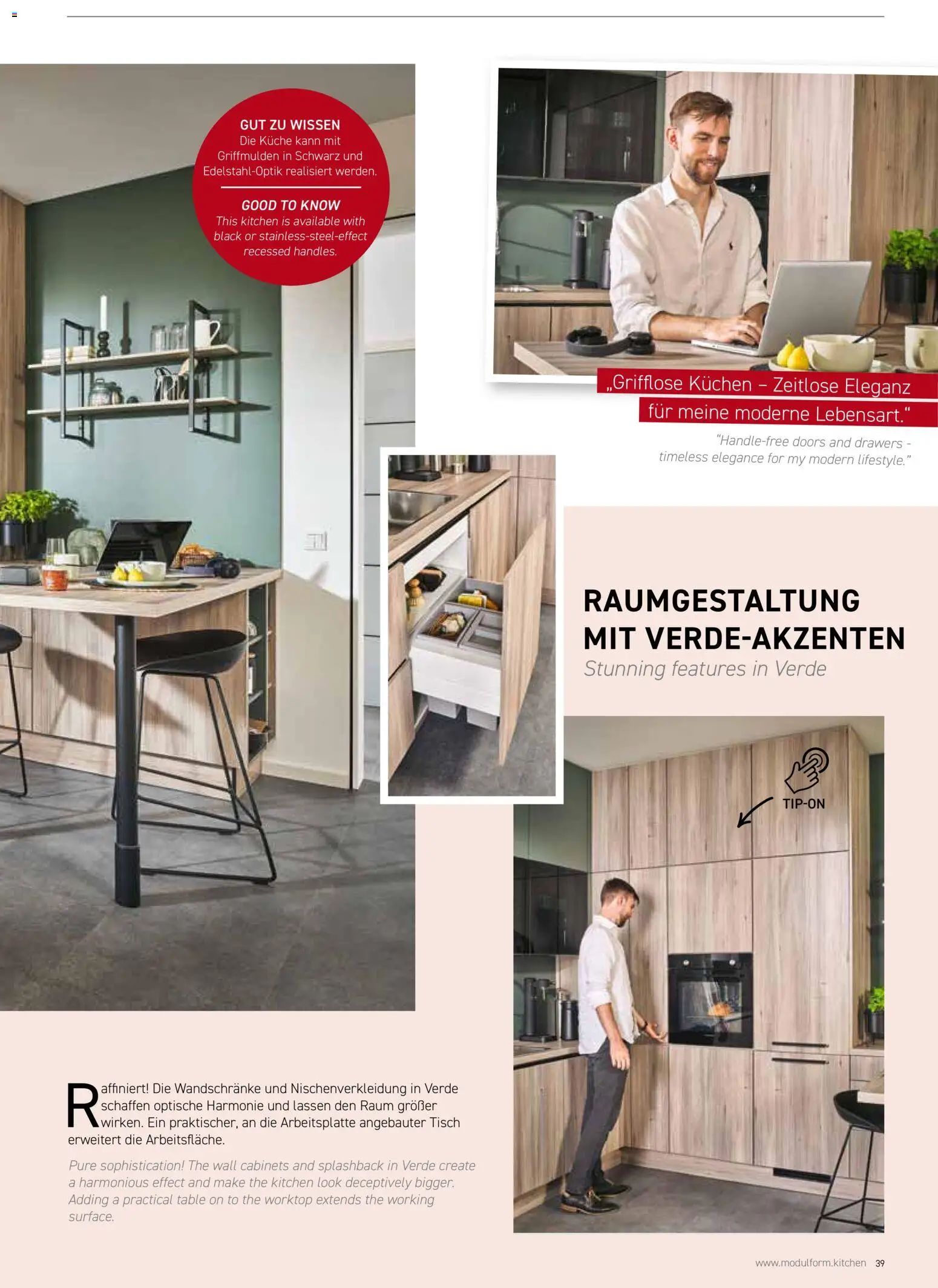 Ostermann Modulform Küchenprospekt 2026 – gültig ab 01.01.2026 | Seite: 39 | Produkte: Tisch, Küche, Kuchen
