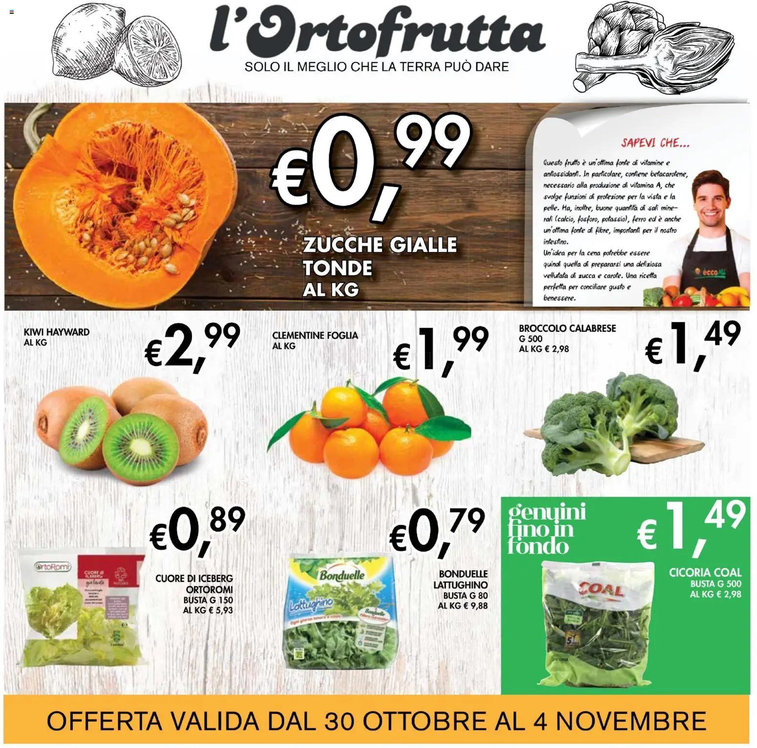 Volantino Coal del 23.10.2025 | Pagina: 3 | Prodotti: Kiwi, Zucca, Terra